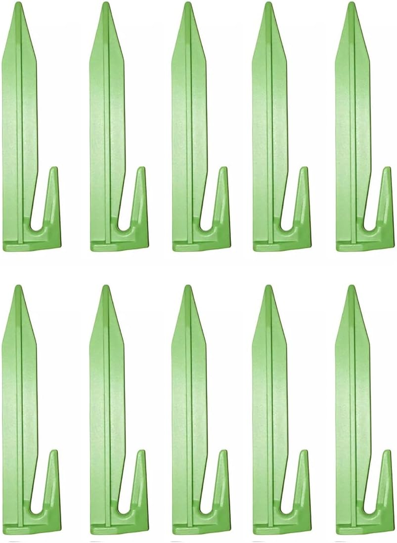 10 Pcs 8.5Cm Outdoor Lawn Mower Boundary Line Signal Line Press Line Nails - Durable Plastic Ground Pegs for Gardening & Landscaping