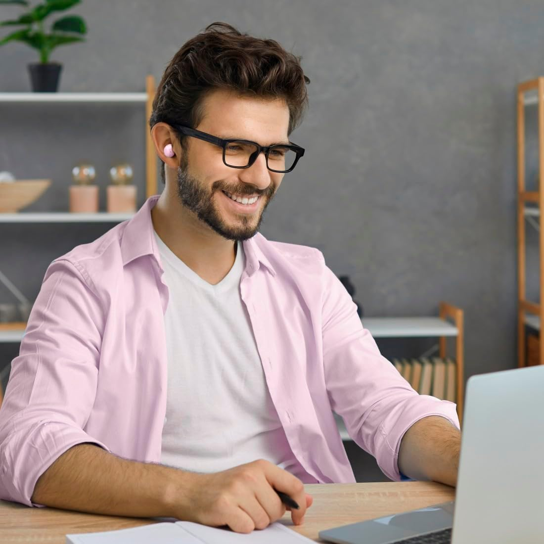 Hama Freedom Buddy II True Wireless Earbuds, ENC, Pink image number 5