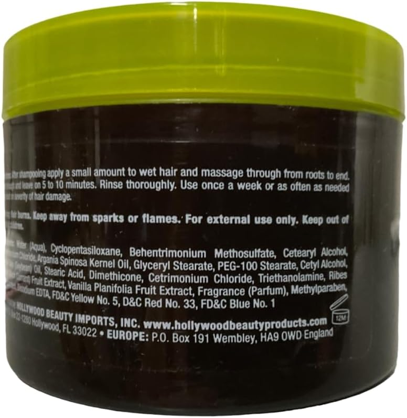 Hydrating Hair Mask Enriched with Argan Oil from Morocco - Hair Treatment for In