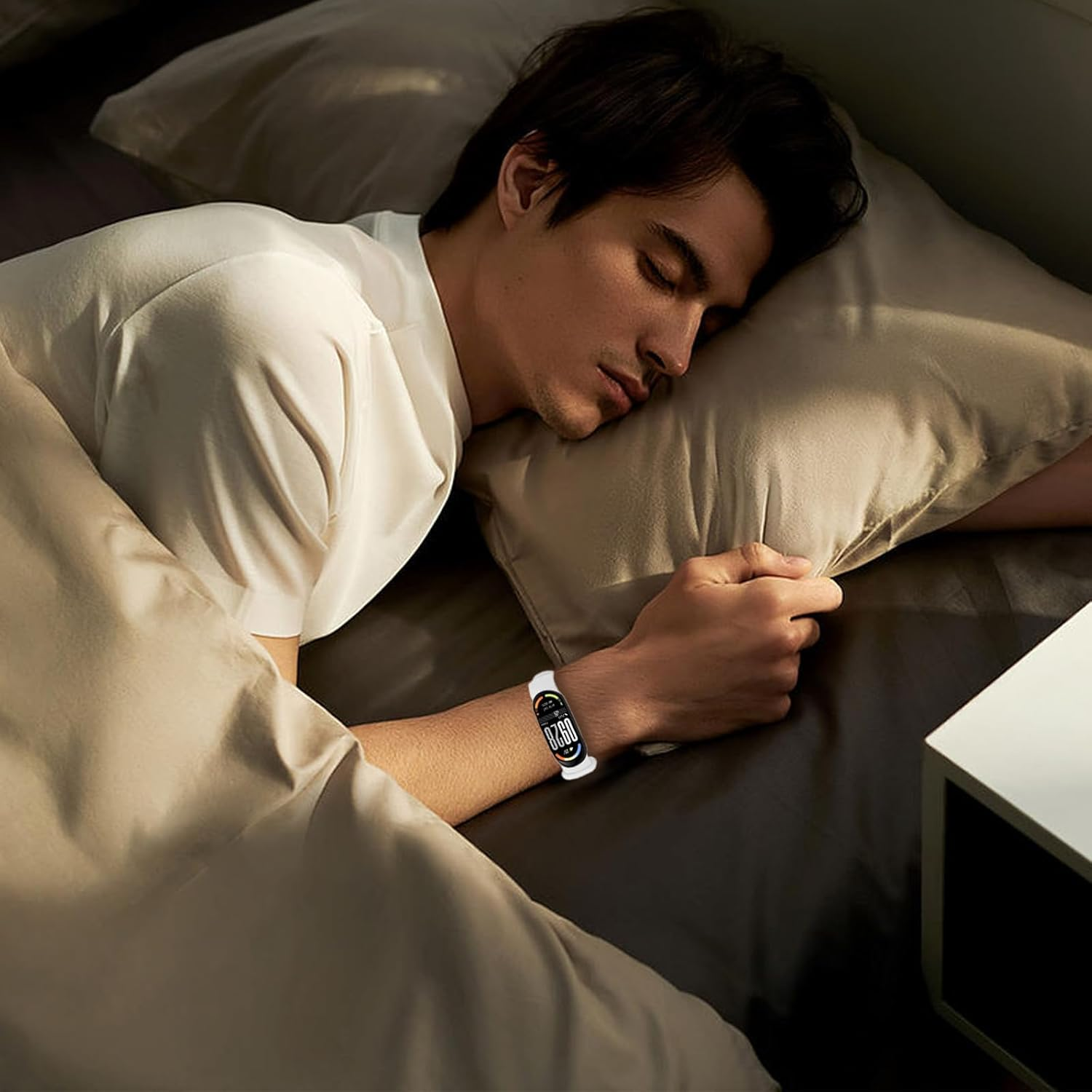 Msksjer Sports Bracelet Compatible with Xiaomi Smart Band 10/9/8 Women Men Soft Silicone Comfortable and Breathable Replacement Strap for Xiaomi Band 10/9/8 image number 3