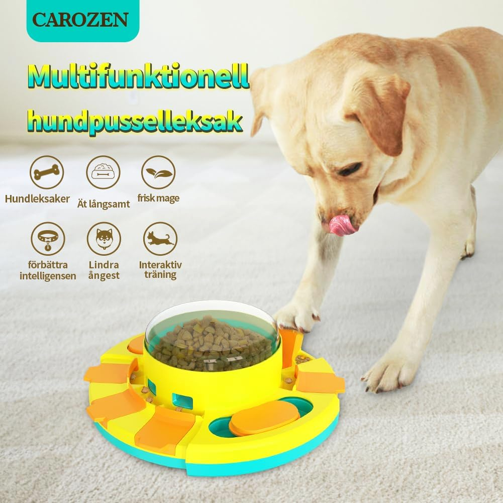 CAROZEN Dog Toy Intelligence, Interactive for Small, Medium and Large Dogs to Train Fun When Feeding, Improve Dog Intelligence