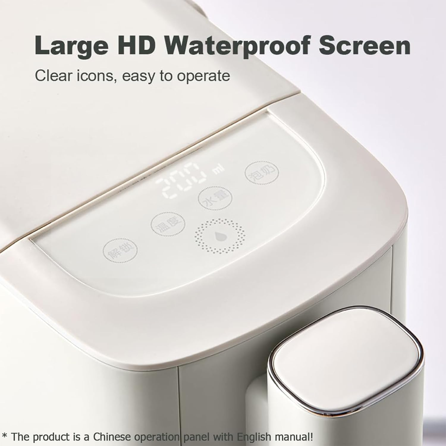 Bear Instant Hot Water Dispenser, Adjustable 6 Temperatures & 3 Water Outputs, 2200W Fast Boil, for Tea, Coffee and Baby Formula, 3L Water Tank, One-Click Self-Cleaning image number 2