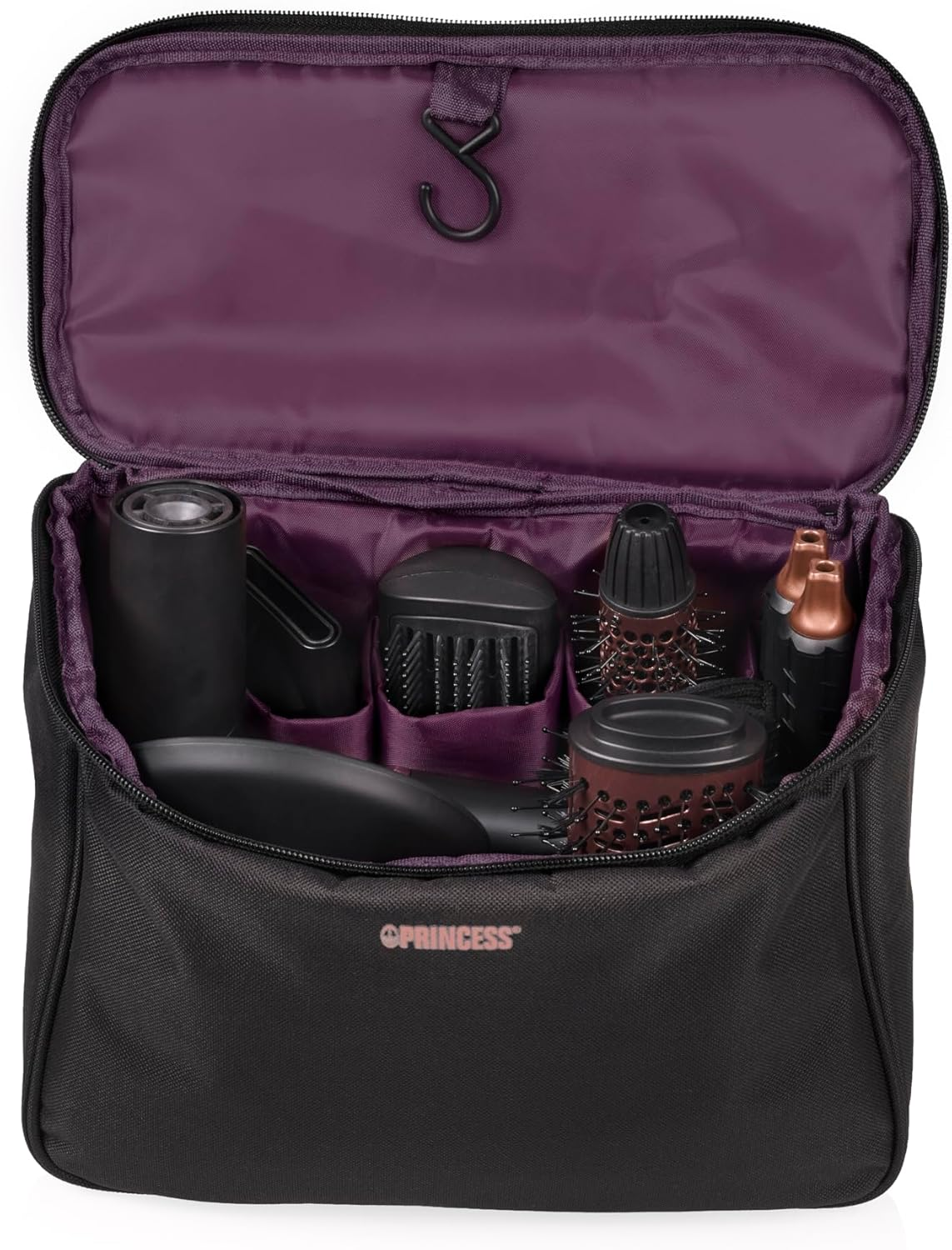 Princess Airstyler Pro, 7-In-1, 3 Heat Levels and Speed, Ion Function, Air Shooting Technology, 1.8 M Cable, Travel Case, 7 Accessories, Thermal Gloves, 2000 W, 01.529205.01.001 image number 1