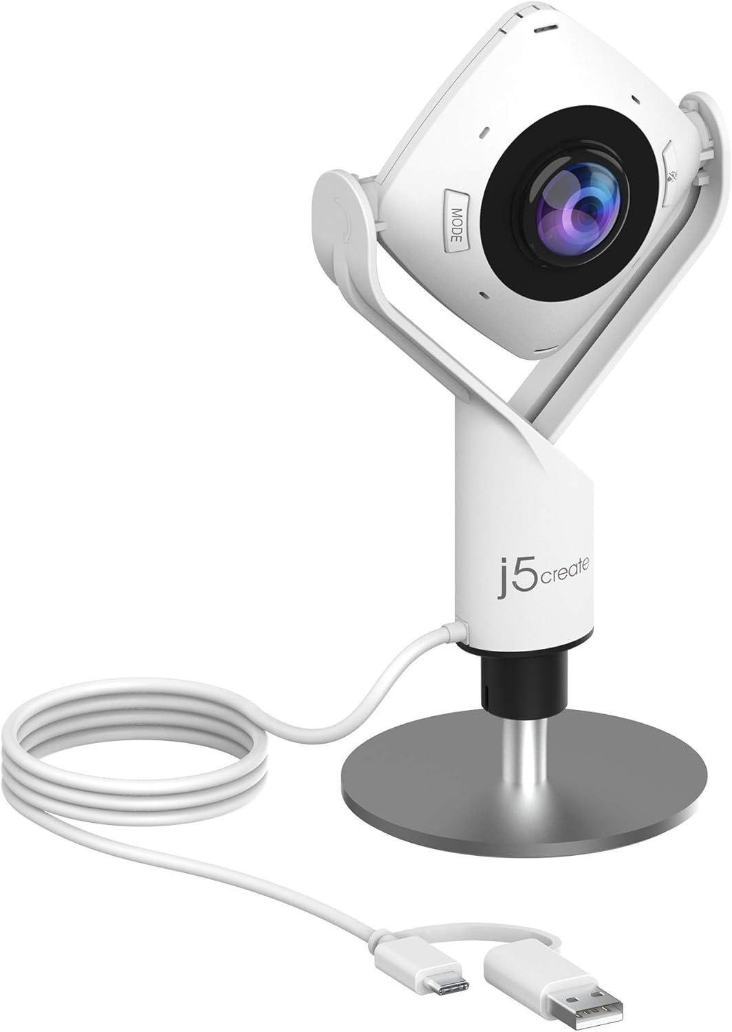 J5Create 360 Degree All around Meeting Webcam - 1080P HD Video Conference Camera with High Fidelity Microphone, USB-C | for Video Conferencing, Online Classes, and Collaboration (JVCU360) image number 5