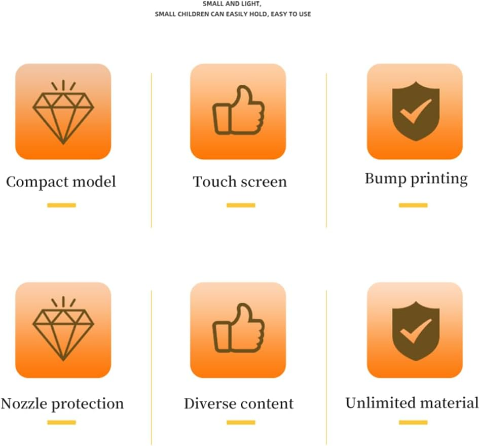 Mingzhe Inkjet Printer Mini Handheld Printer Portable 600DPI High Definition Inkjet Code Printer with 2.4Inch LED Touchscreen and Quick-Drying Ink Cartridge for Label/Production - Orange image number 5