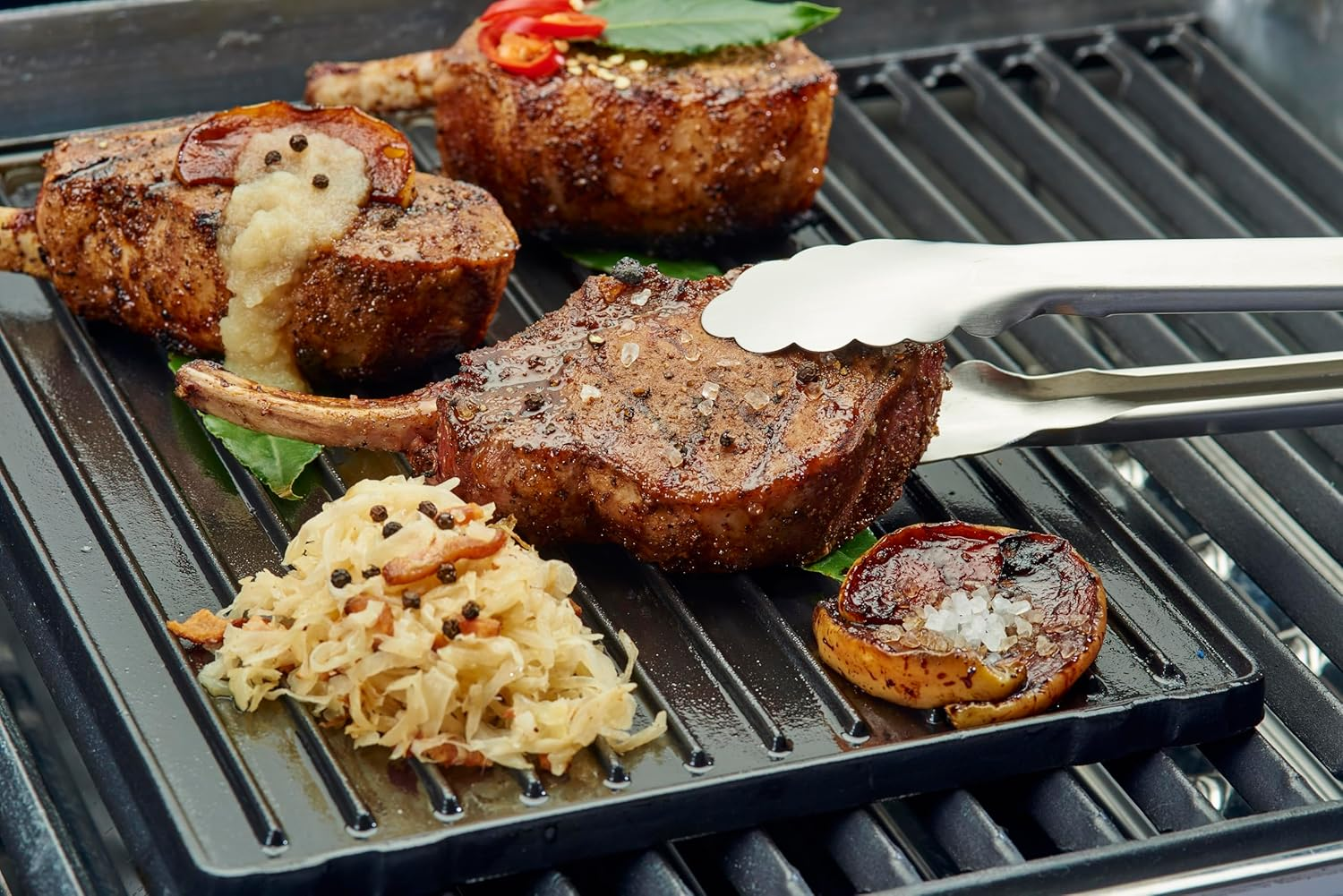 Grillpro 91212 Universal Porcelain Coated Cast Iron Griddle, Black image number 6