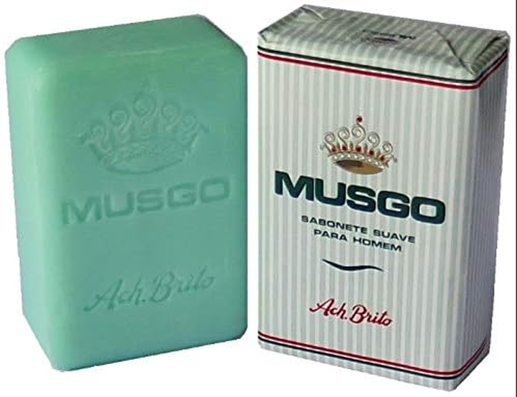 4X Ach. Brito Musgo Real Men Body Bath Vintage Toilet Soap 5.6 Oz image number 3