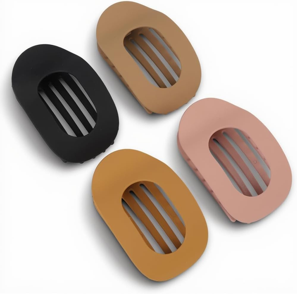 4Pcs Flat Hair Clips - Duck Bill Clips for Women, Stylish Thin Hair Clips with Strong Hold image number 4