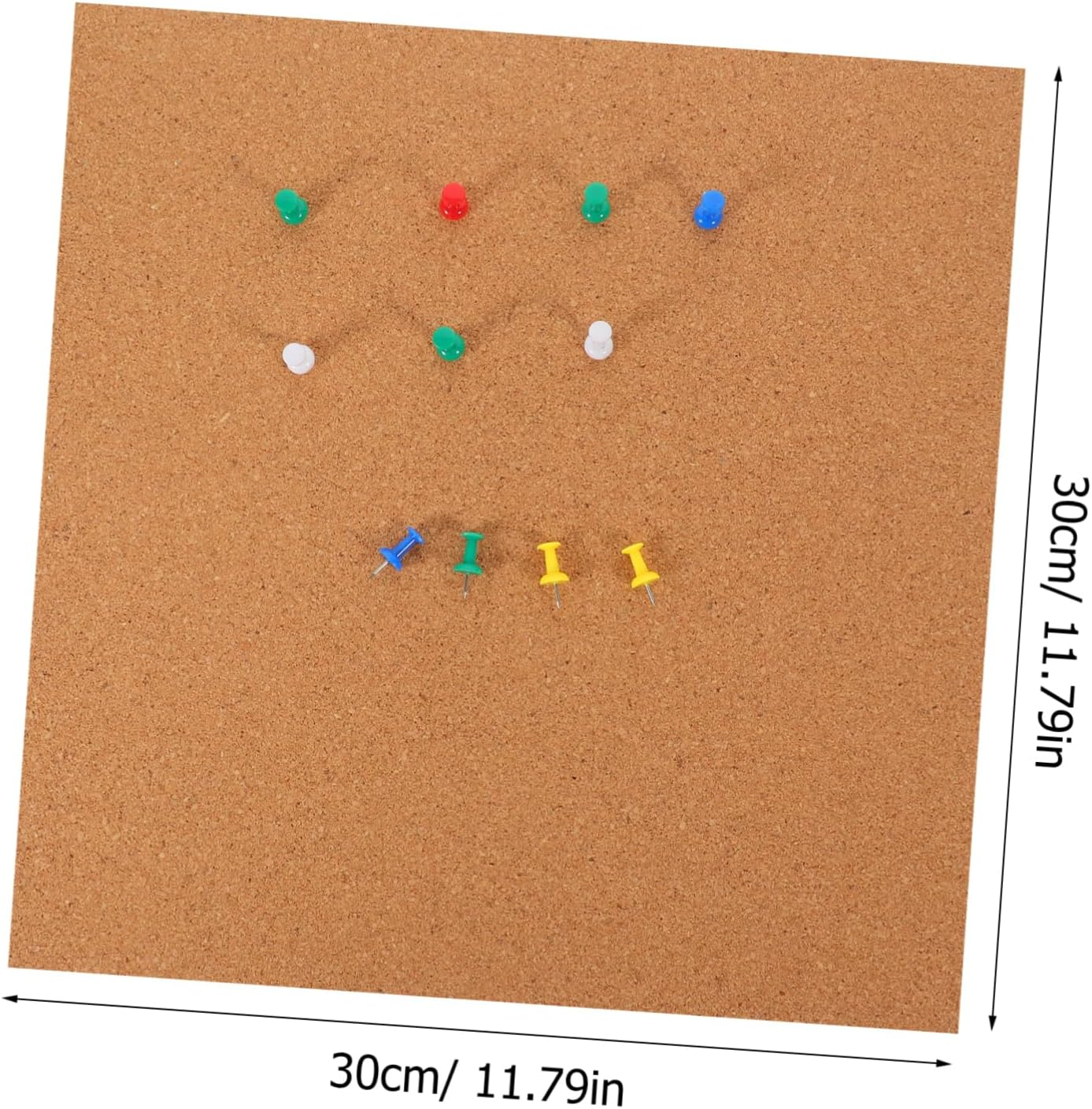 RORPOIR 1Set Self-Adhesive Cork Bulletin Board Notice Board for Classroom Home Office Creative Memo Display for Notes Photos Reminders Easy to Use image number 2