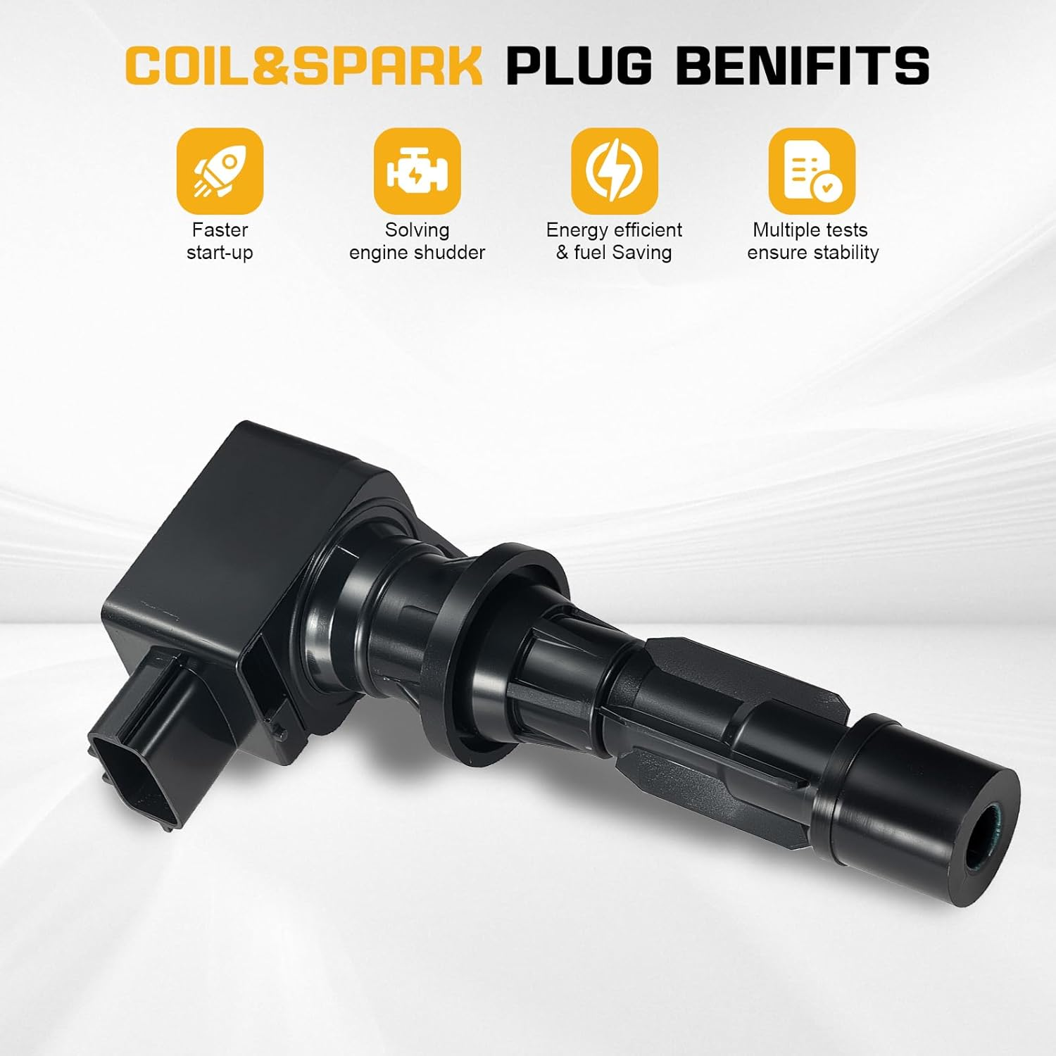 QYL Pack of 4Pcs Ignition Coils Replacement for Mazda 3 6 2006-2013 CX-7 2007-2012 Mx-5 Miata 2006-2015 #UF540 L3G218100A C1683 5C1740 image number 1