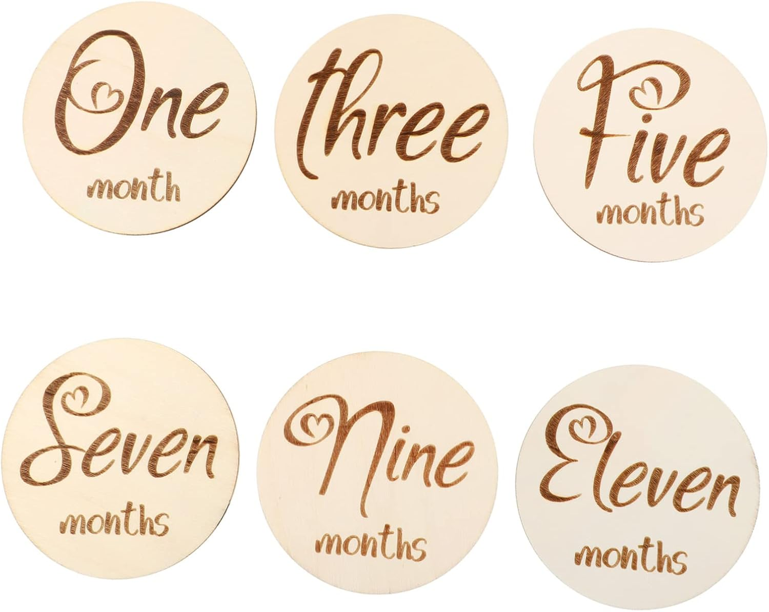 6Pcs Birth Commemorate Cards Milestone Cards Unique Designs for Newborn Boy Girl Milestones image number 3