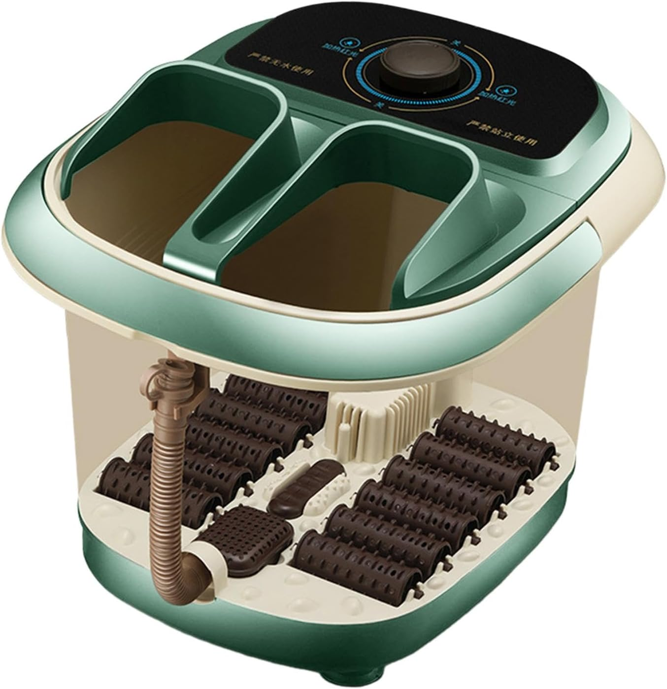 JAYIOLA Foot Bath Foot SPA with Red Light Electric Constant Temperature Feet Soaking Tub Foot Bath Bucket, Gray