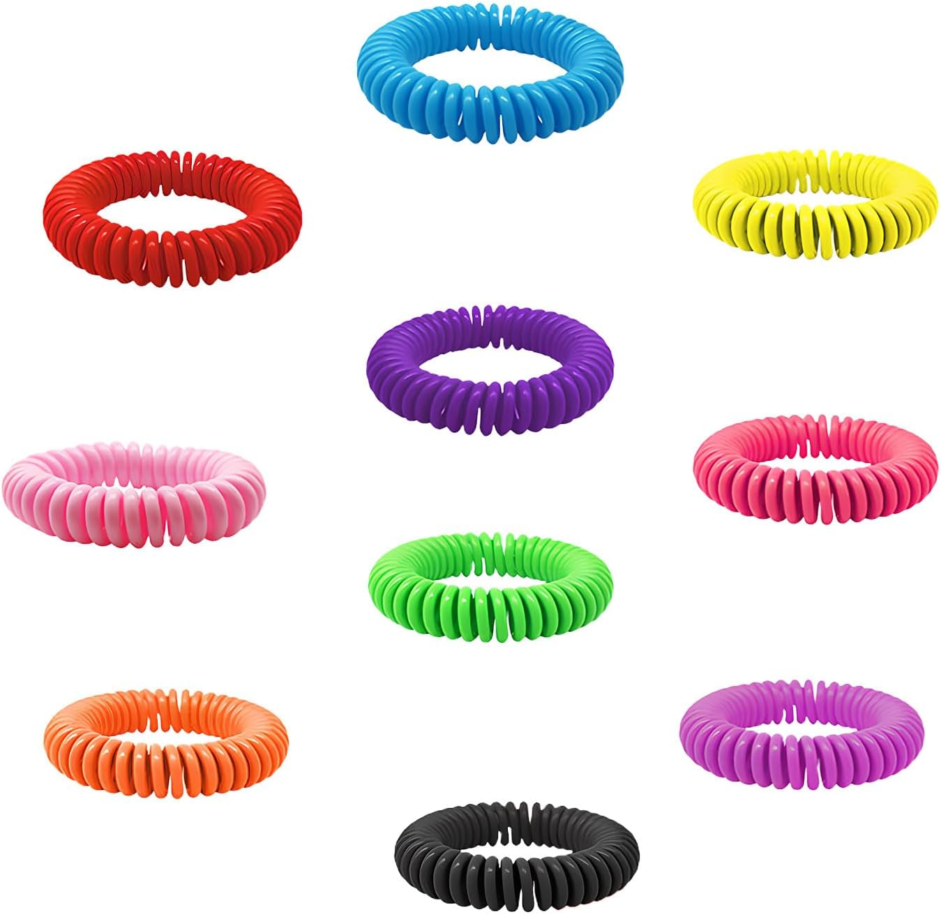 10 Pack Mosquito Repellent Bracelet, Natural Deet-Free Insect Repellent Wristbands, Adjustable Mosquito Bands,Suitatble for Outdoor Camping Hiking,Kids,Adults image number 3