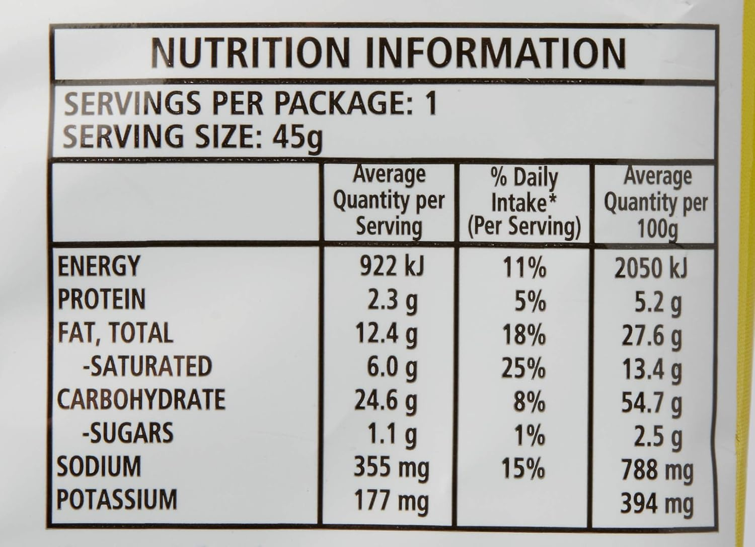 Twisties Chicken Flavour Snacks, 24 X 45 Grams
