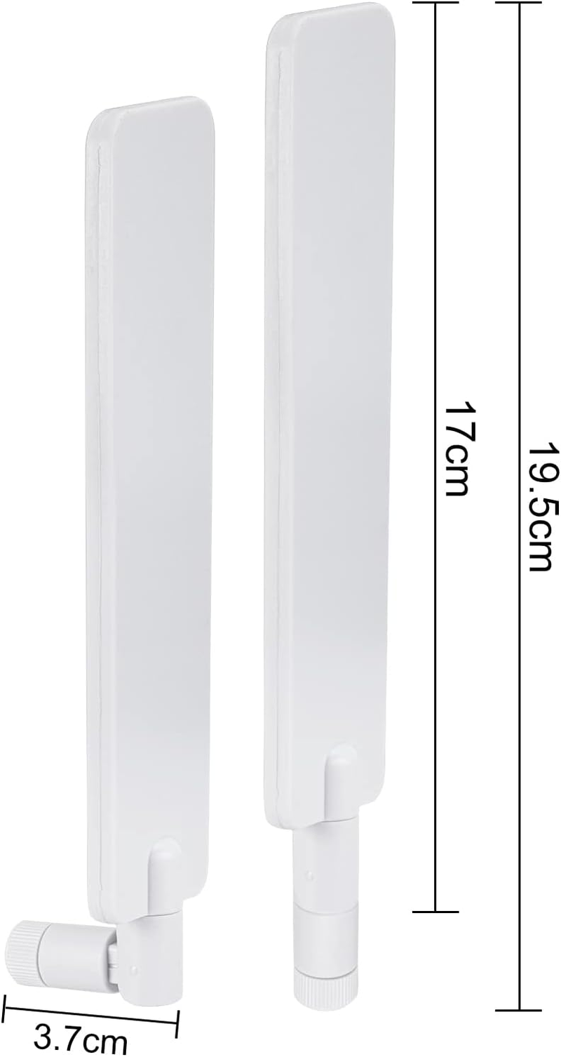 Bingfu Network SMA Male White Antenna (2-Pack) Compatible with Wireless CPE Router Gateway Industrial Iot Router Trail Game Camera Outdoor Security Camera image number 5