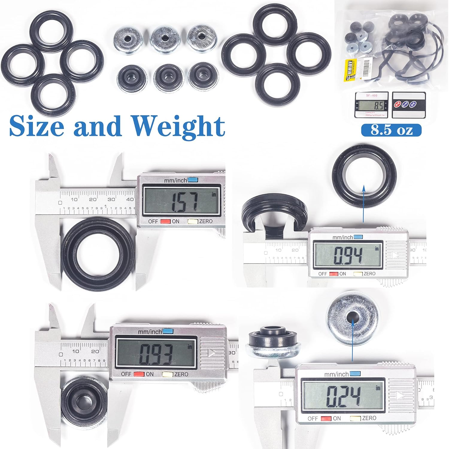 VS50614R Compatible with Engine Valve Cover Gasket & Gromets & Spark Plug Tube Seals&15815-Raa-A02 VTEC Solenoid Gasket Honda Accord,Civic,Cr-V,Element,Crosstour, Acura 2.0L 2.3L 2.4L image number 1