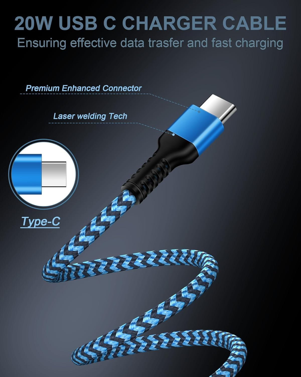 USB C to USB C Cord, 2Pack/3Ft Android Braided for Iphone Charger Cable, Fast Charging Power Wire for Iphone 17 16 Pro Max 15 Plus, Galaxy S25 S24 Ultra A15 A25 A35 Google Pixel 10 Pro XL Fold 8 8A image number 2