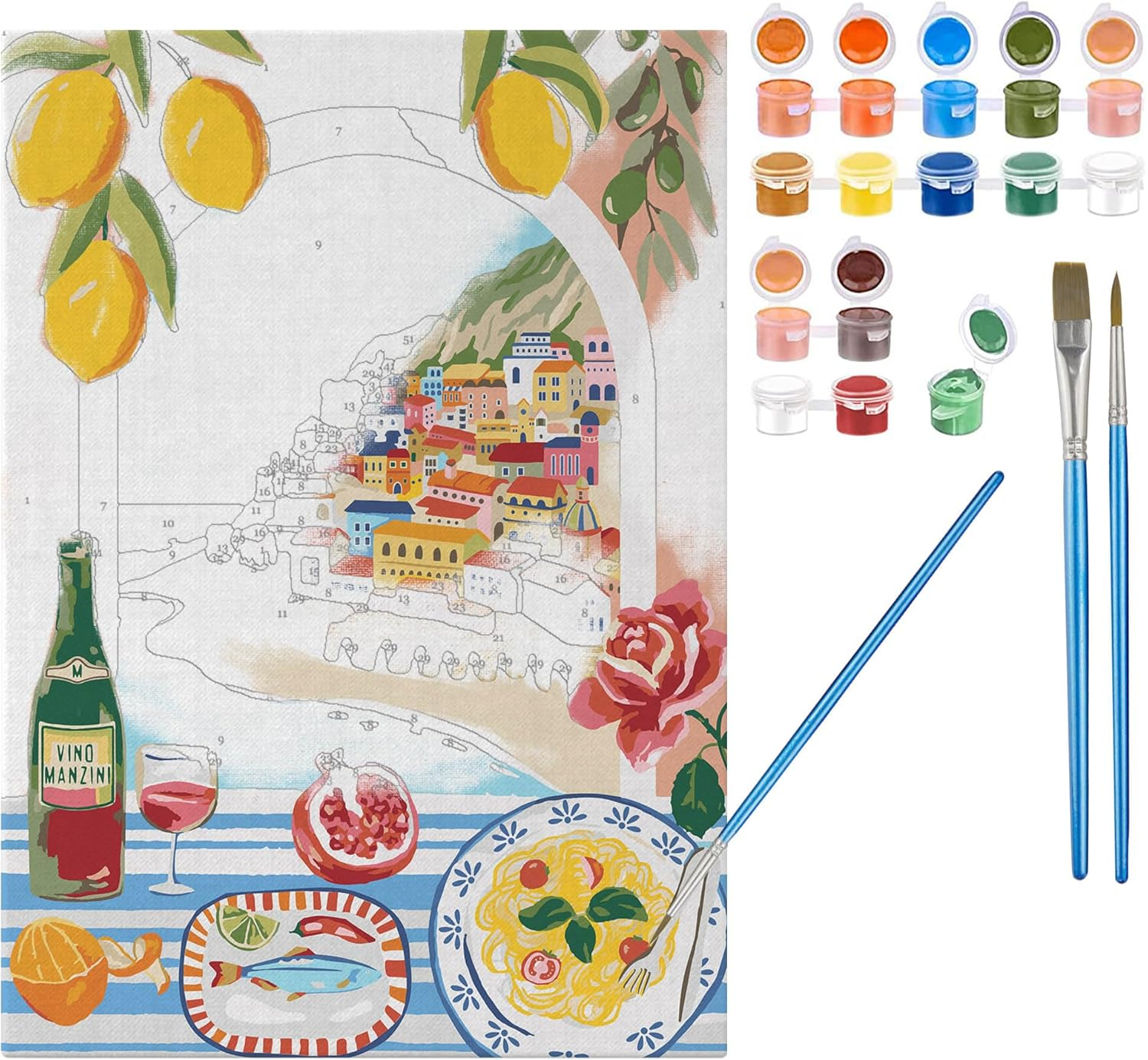 Paint by Number Kit, 30 X 40 Cm Canvas, 24 Acrylic Paints, 3 Brushes, Designed in Australia (Good Evening Vol.2)