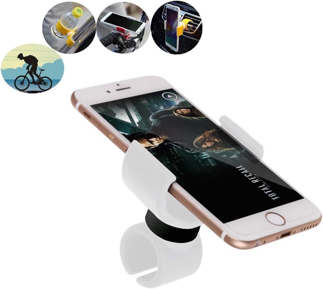 Universal Smartphone Holder for 7.5 Inch Screens - Pushchair Mobile Phone Holder - White image number 1