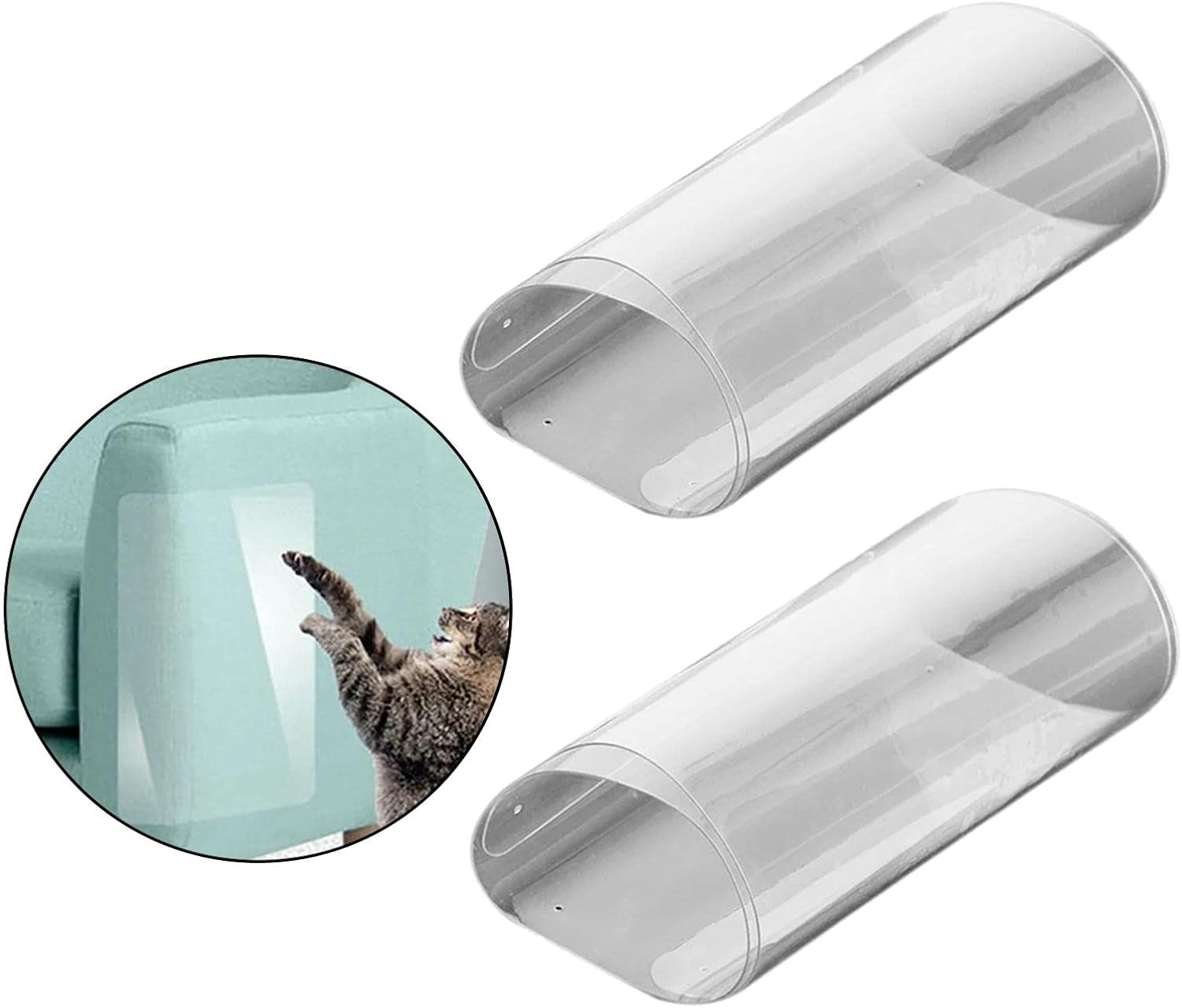 Generic Premium Cat Claw Protection Tape Set for Furniture - 12 Pieces, Clear, 5 Pcs image number 5