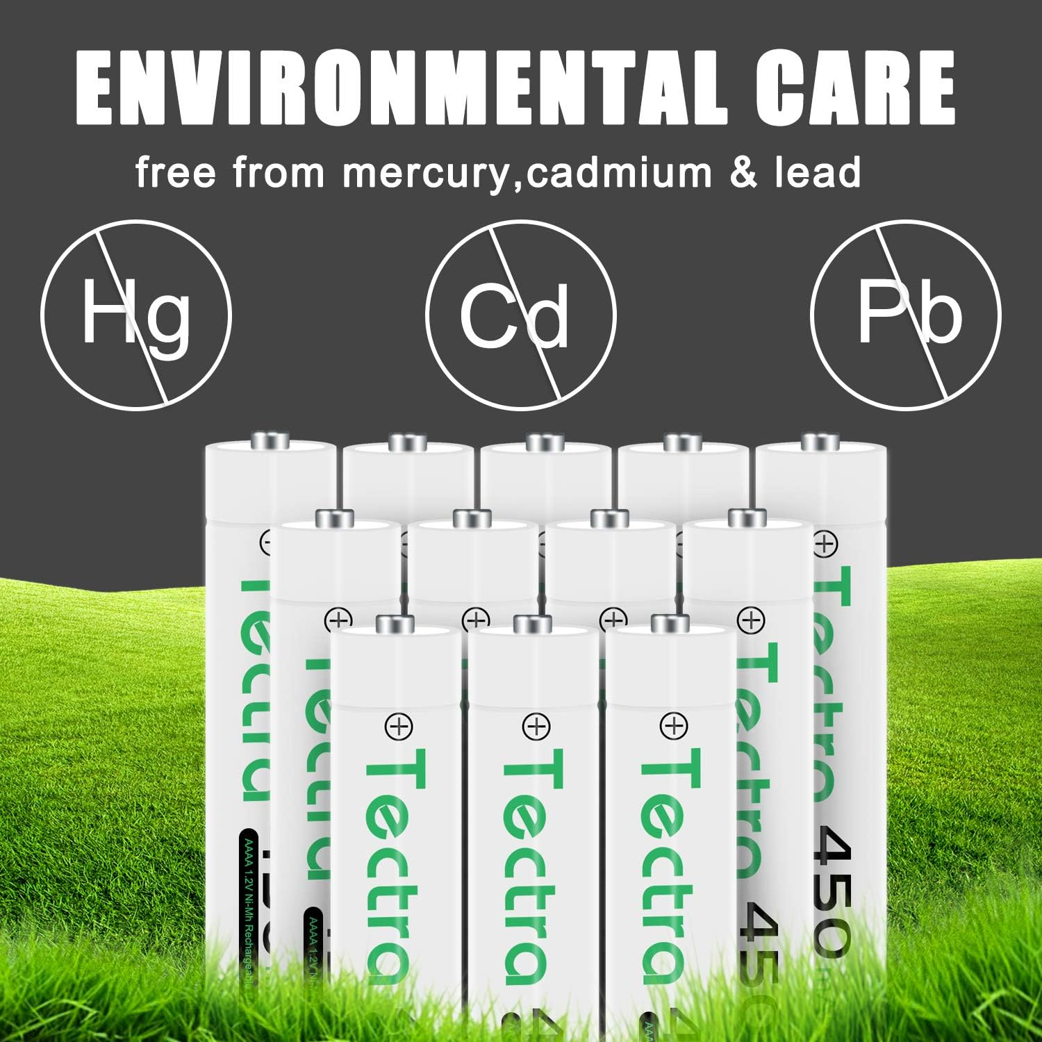 Tectra 2X AAAA Batteries, Ni-Mh AAAA Rechargeable Battery + LED USB Charger for Surface Pen, Active Stylus, LED Candle, Flashlight, Portable CD, MP3 Players, Digital Camera and More image number 6