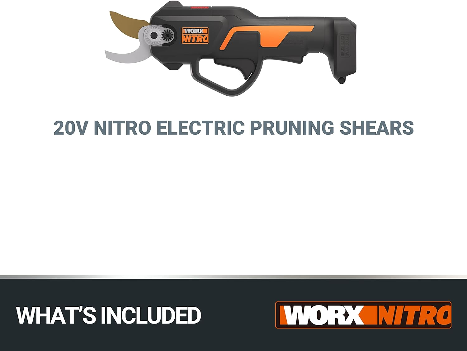 WORX NITRO 18V(20V Max) Electric Cordless Pruning Shears, Powershare, Brushless, 25Mm Cut Capacity, Orchard and Garden, Tool Only, WG330E.9 image number 6