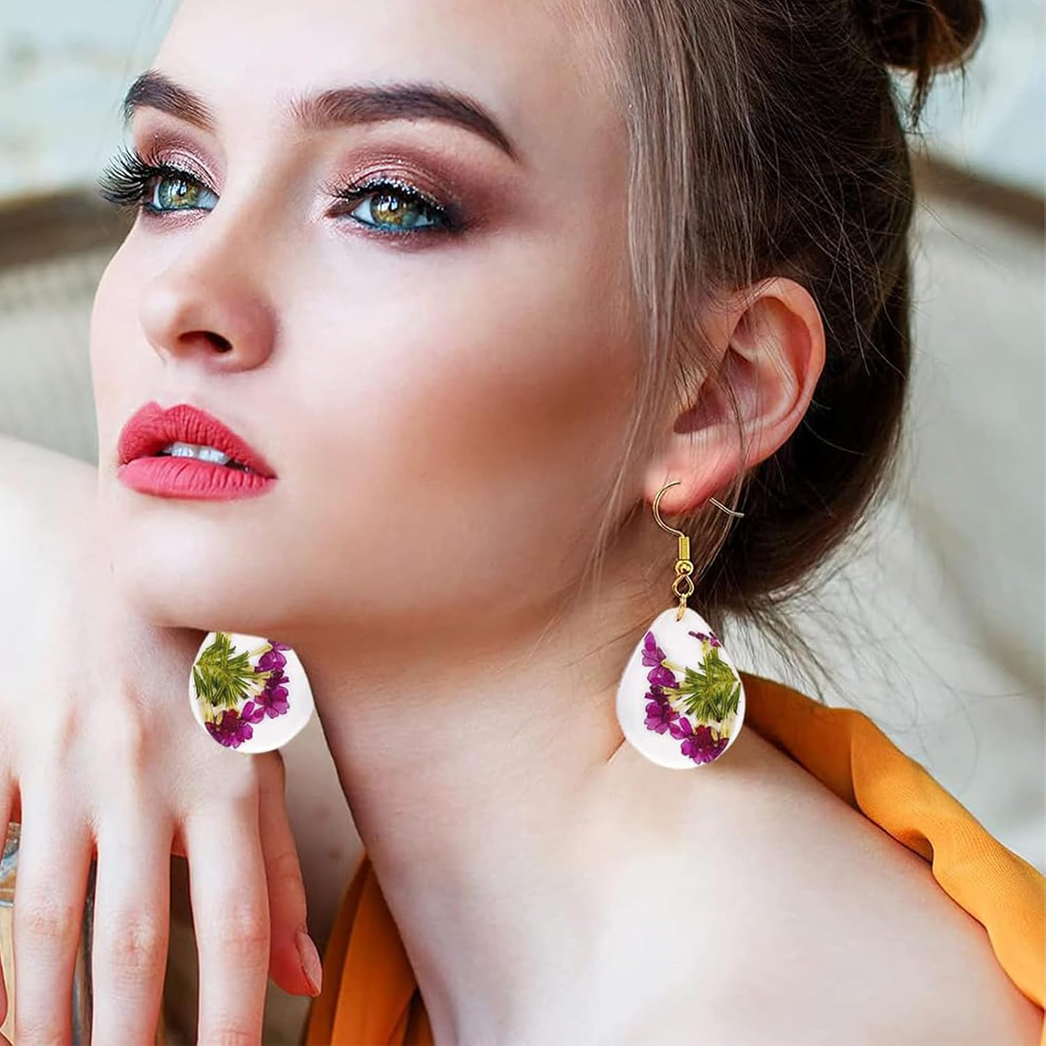 Resin Jewelry Molds, Jewelry Molds for Resin Casting, Silicone Molds for Epoxy Resin, Pendant Mold for DIY Gem Cabochon Pendant, Earring, Necklace Jewelry Making image number 3