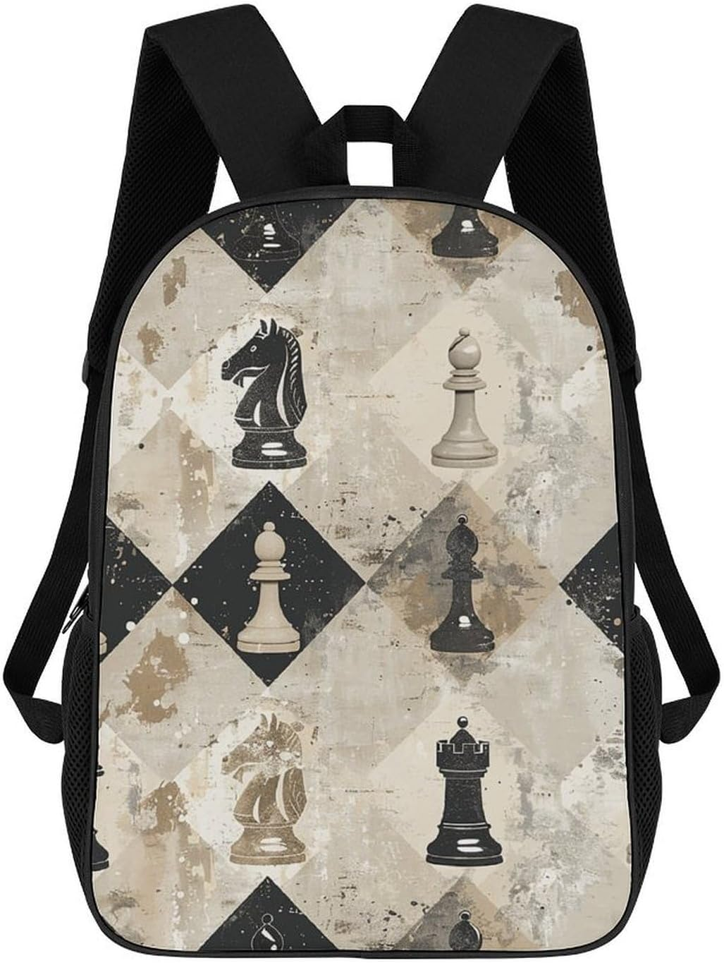 RTFGHJS Chess Piece Brown Pattern Laptop Backpack,17 Inch Fashion Travel Backpacks Shoulder Bag, Crossbody Bag for Work - Animal German Shepherd image number 5