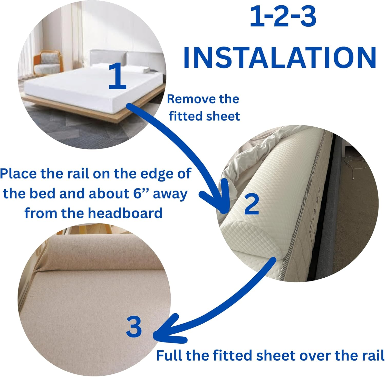 [1] Snoozy Monkey Bed Rail Bumper for Toddler | Soft Foam Bed Bumper for Kids | Baby Bed Guard | Child Bed Safety Side Rail | Designed to Fit Twin, Full, Queen & King Size Beds image number 2