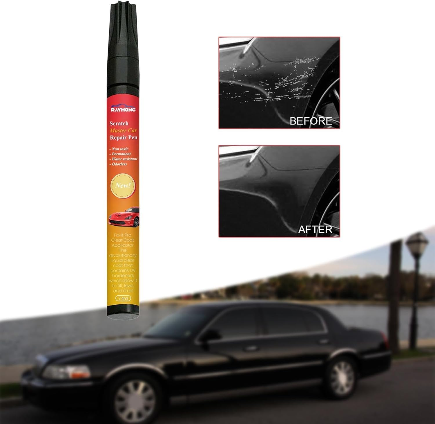 Car Touch up Scratch Remover Waterproof Vehicles Accessory Small Scratches Scratch Repair image number 3