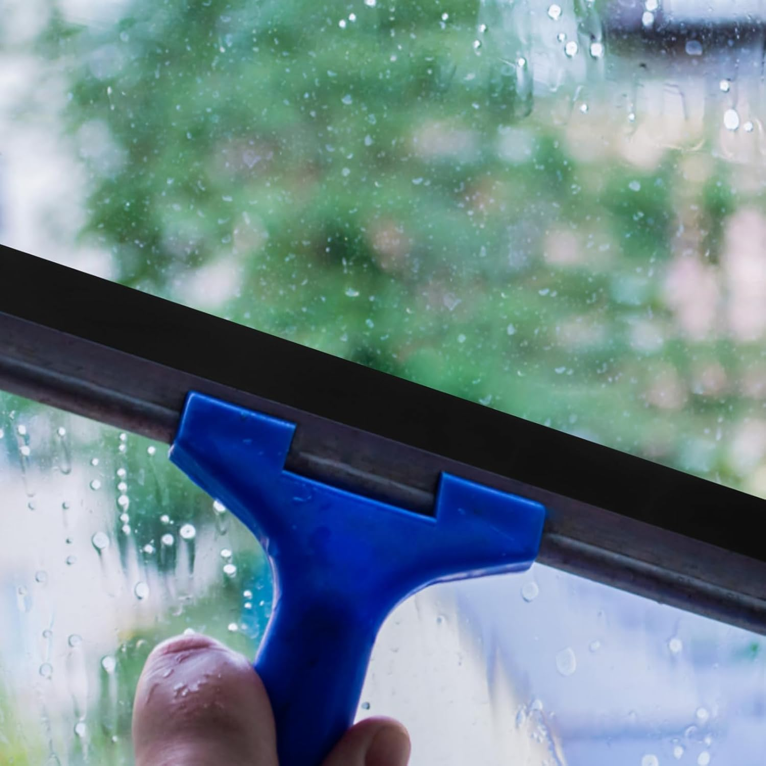 Angoily Squeegee Rubber Wiper Replacement Blades - Cut-To-Size Window Blade, Black Silicone Strip Scrubber for Glass Window Cleaning, Shower Doors - Refill image number 4