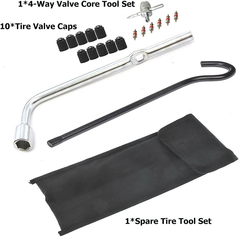Dr.Roc Compatible with Spare Tire Tool Kit with Tire Jack Handle and Wheel Lug Wrench Honda Accord Civic CR-V Element Odessey Pilot and Acura ILX RDX TLX