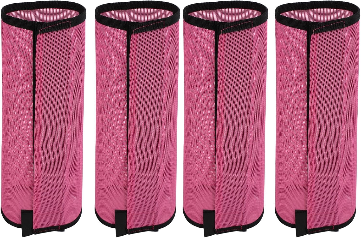 Horse Leggins, 4Pcs Breathable Horse Fly Boots Tear Resistant Horse Leg Wraps Non Slip Mesh Horse Boots Easy to Wear Horse Fly Leggings for Preventing Flies and Mosquitoes Bites image number 6
