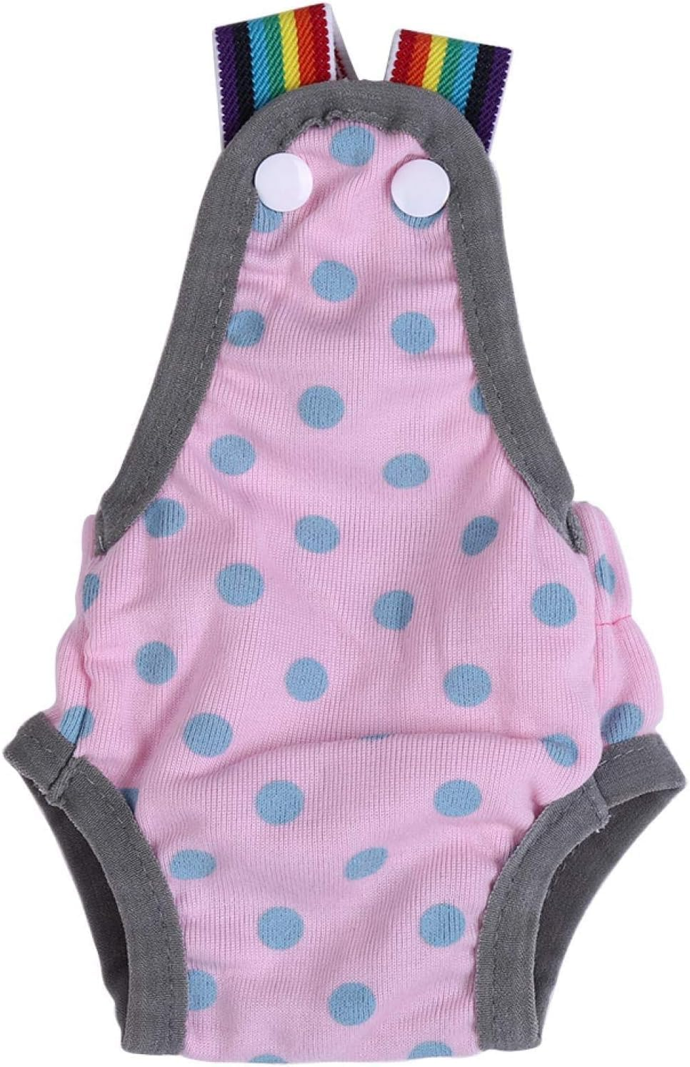 Washable Female Dog Diapers Underwear, Pet Sanitary Pants Cloth Diaper Nappy Covers Underwear Reusable Suspender (Light Pink, M, Count, 1) image number 2