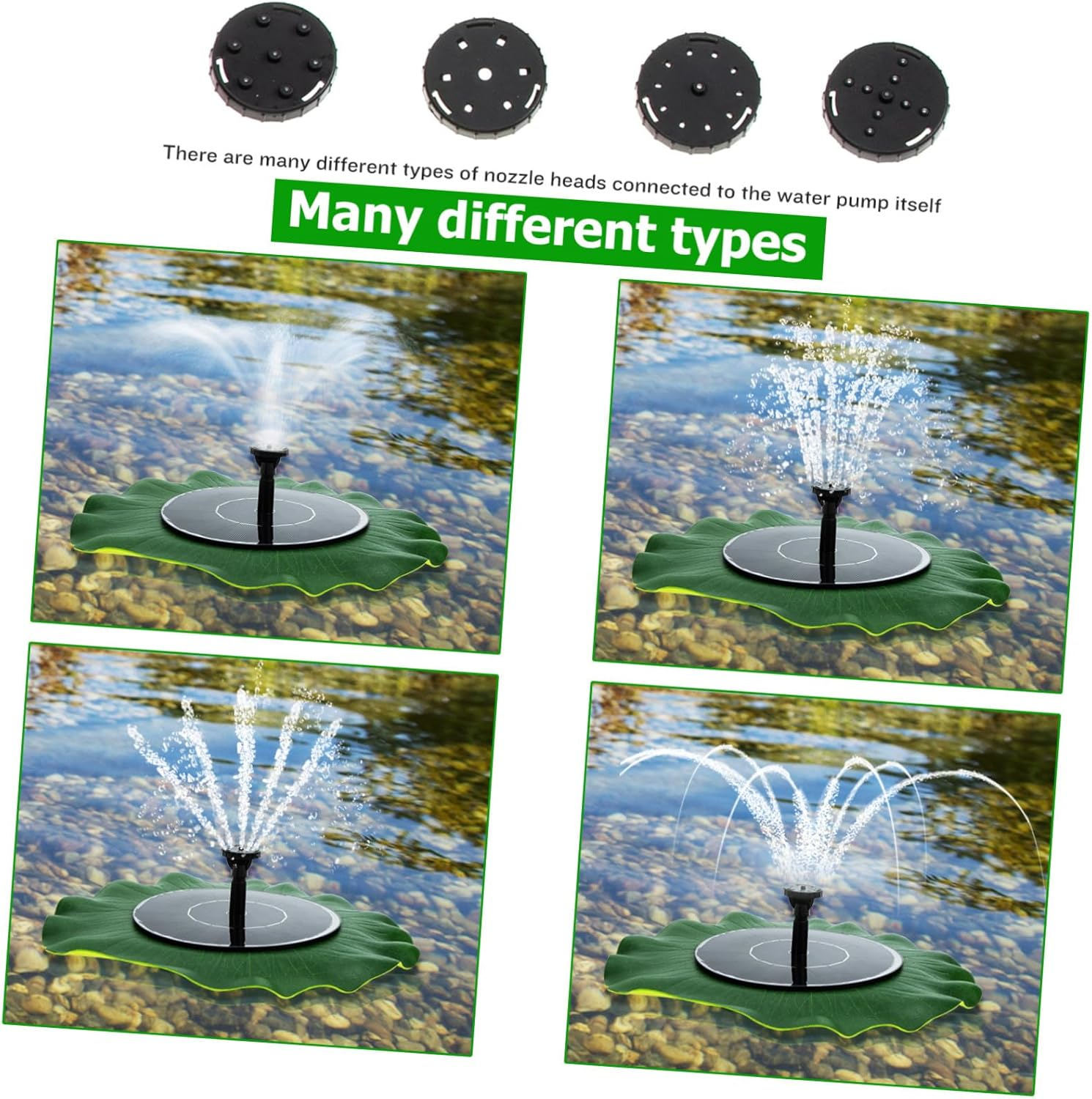 Solar Powered Outdoor Fountain with Pump for Garden Ponds Patio Water Features Easy Installation Solar Fountain Kit for Floating Decorations image number 5