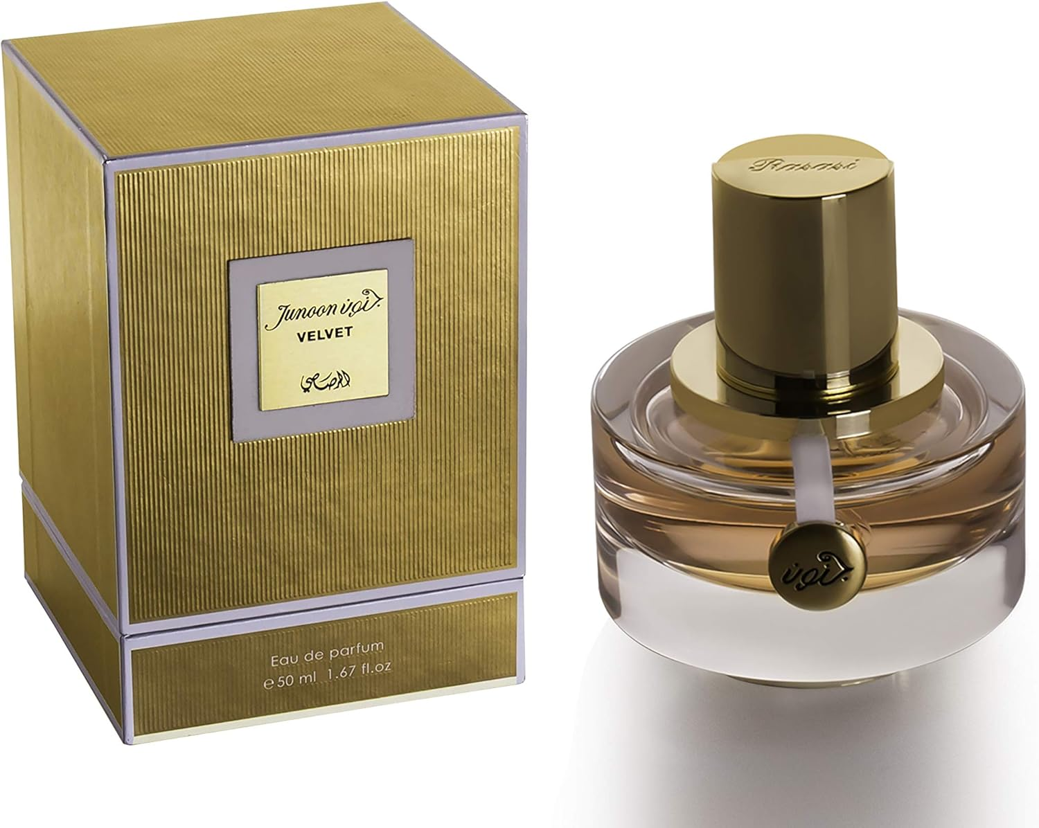 Rasasi Junoon Velvet Pour Femme Eau De Parfum Spray for Women, 1.7 Ounce