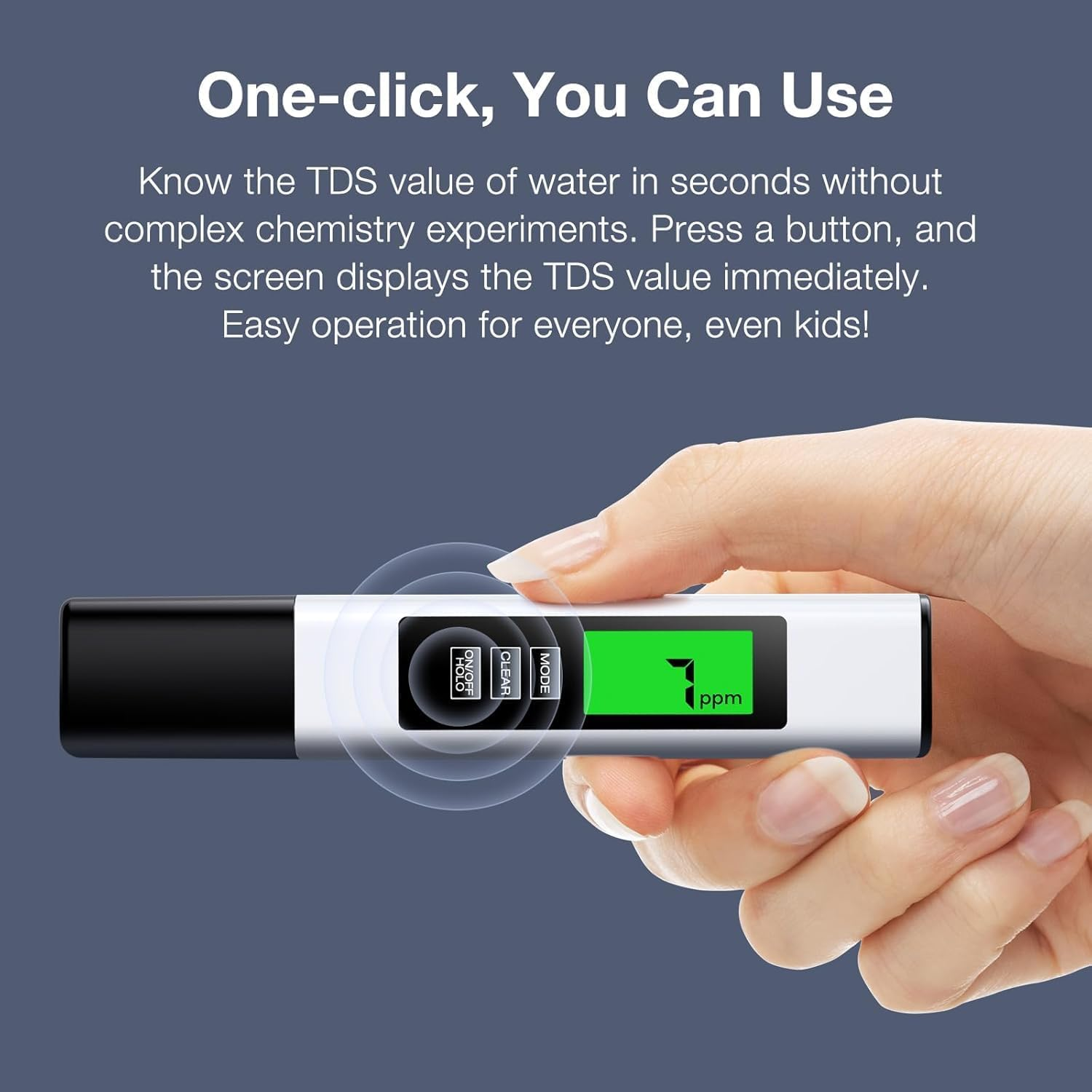 4 in 1 Tds Meter Digital Water Tester - Accurate and Reliable TDS EC & Temp(&deg;C,&deg;F) Meter - 0-9990Ppm - Professional Testing for Drinking Water, RO/DI System, Aquariums Etc image number 4