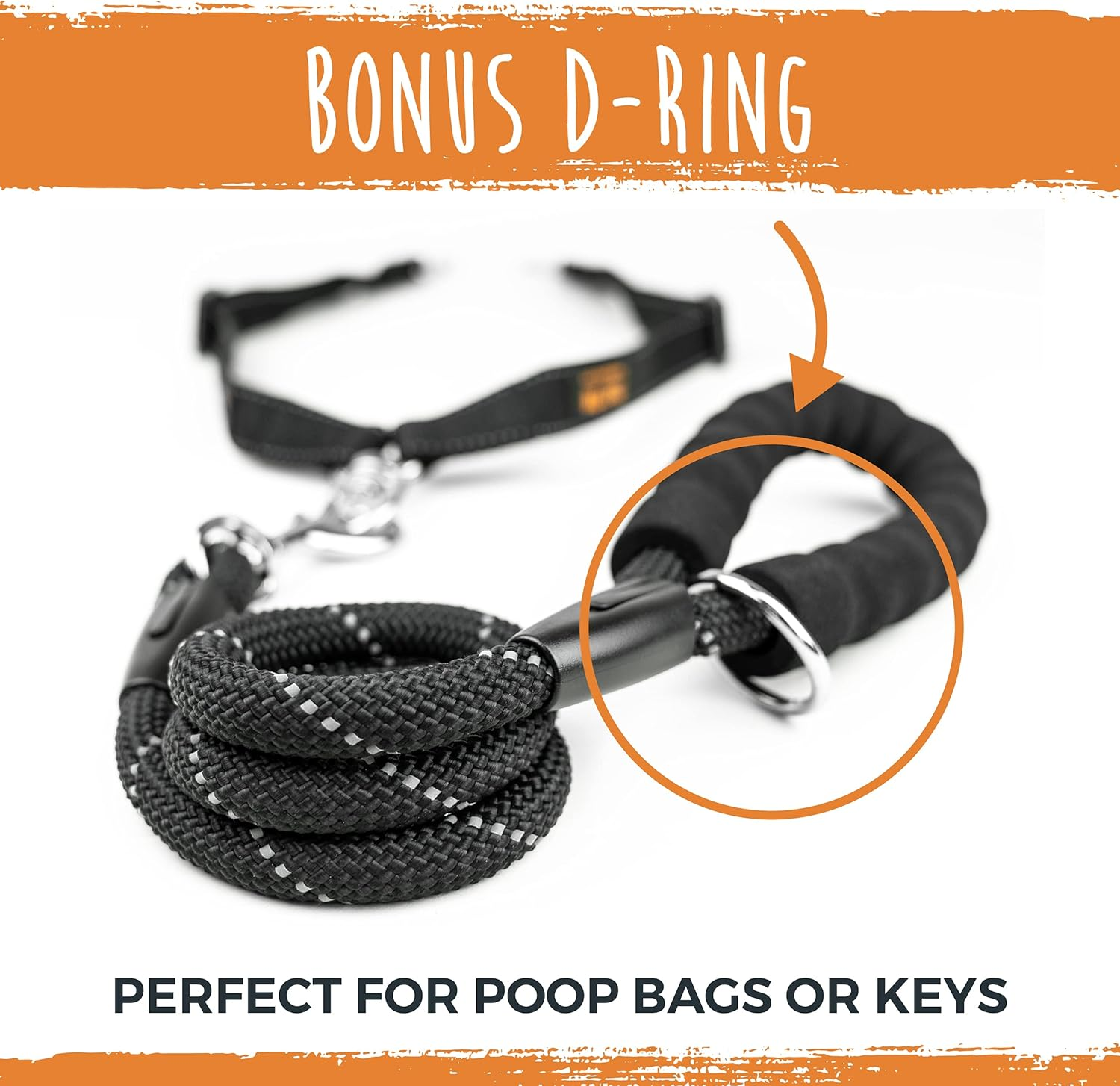 Mighty Paw Double Dog Leash | Dual Dog Leash, Two Dog Leash, Multiple Dog Leash for 2 Dogs, Double Leash for Dogs, Leash Splitter for Large and Small Dogs, 2 Dog Leash, Double Clip Dog Leash Coupler image number 2