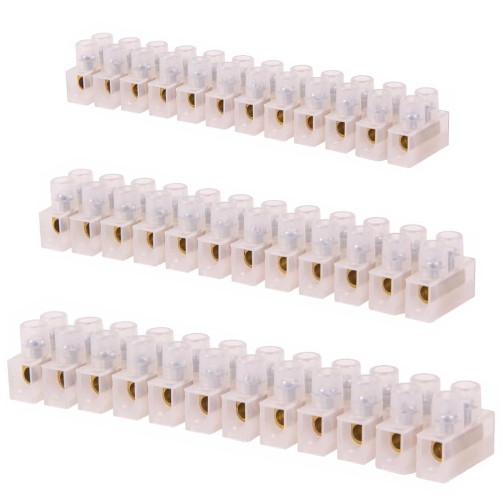 3Pcs Terminal Block, 30 Amp 12 Way Terminal Block Electrical Connector Strips image number 3