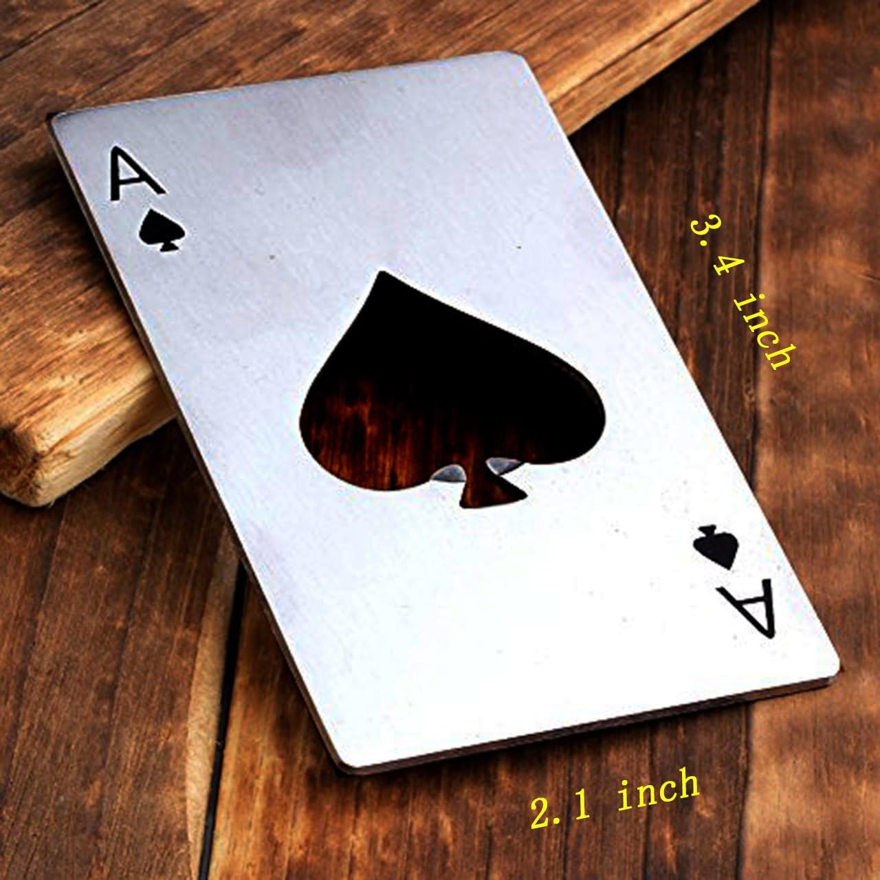 Bottle Opener-Stainless Steel Credit Card Size Casino Bottle Opener for Your Wallet-20 Pcs image number 1