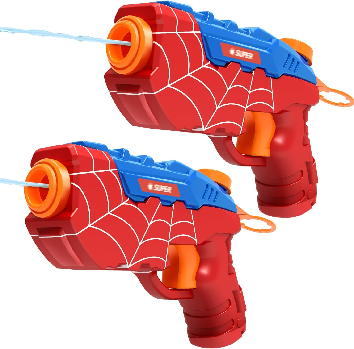 2 Pack Water Pistols for Kids, Squirt Water Guns Cool Small Manual Water Gun, Party Favors Swimming Pool Beach Outdoor Water Gun Toys, Ideal Summer Gifts for Boys Girls 3 4 5 6 7 8 image number 3