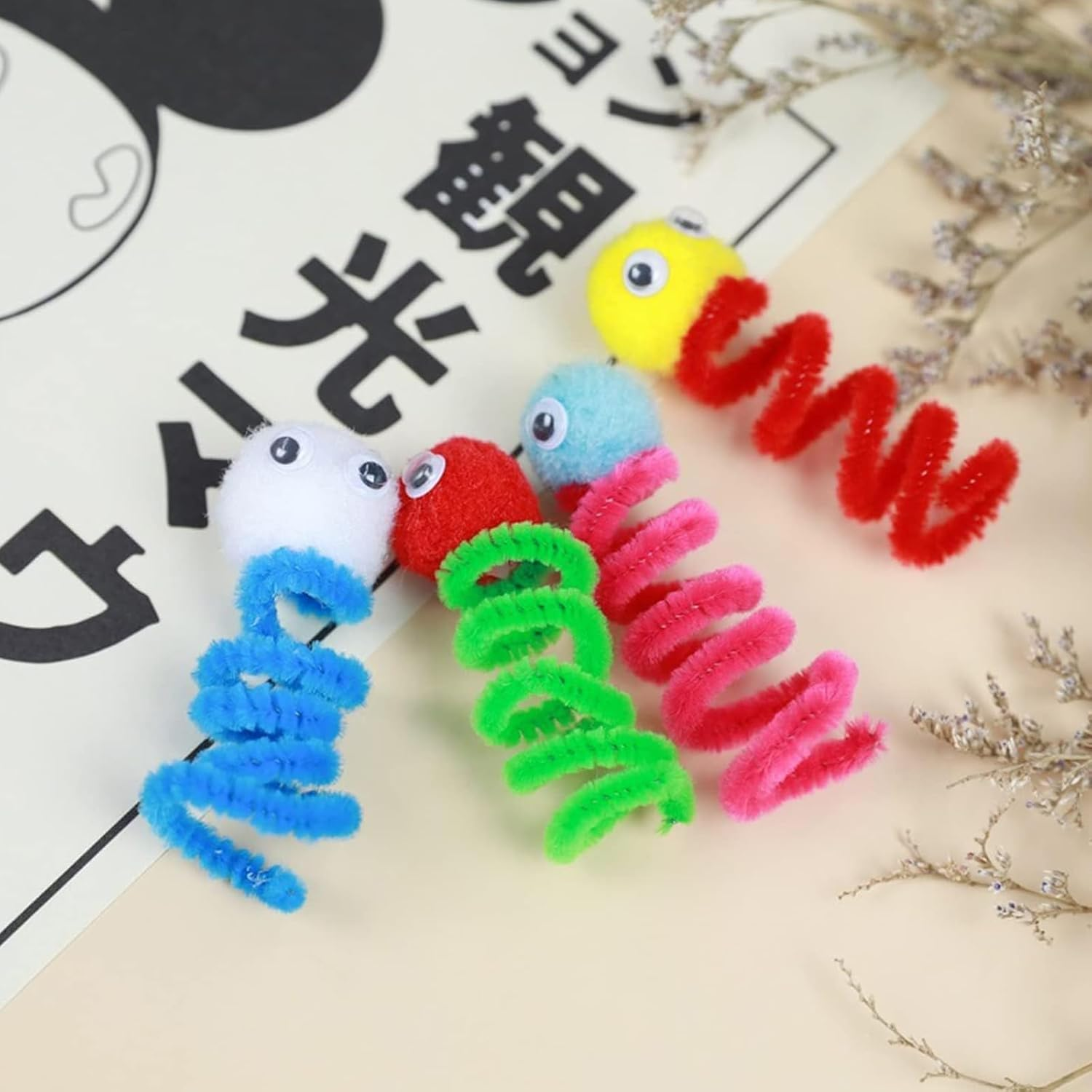 Zalizr 2000 Pcs Polypropylene Pom Poms, 5 MM Assorted Mixed Color Mini Fluffy Pom Poms for Crafts Making, DIY Projects, Holiday Party Decorations, Christmas Decor image number 6