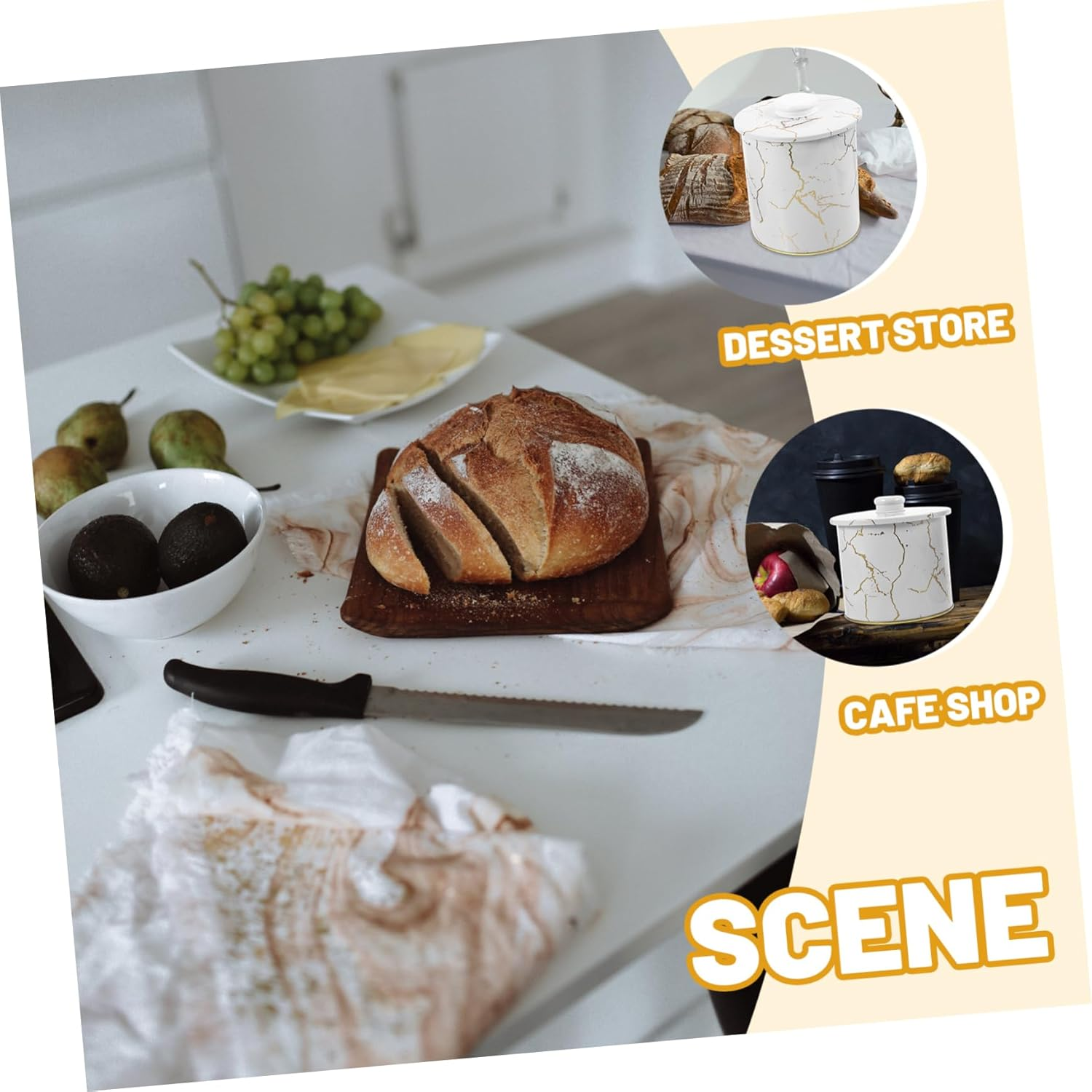 2Pcs Cake Packing Box Multi-Function Storage Case for Home Bakery Parties Lightweight Iron Design for Safe Transport Freshness for Desserts Baked Goods image number 2