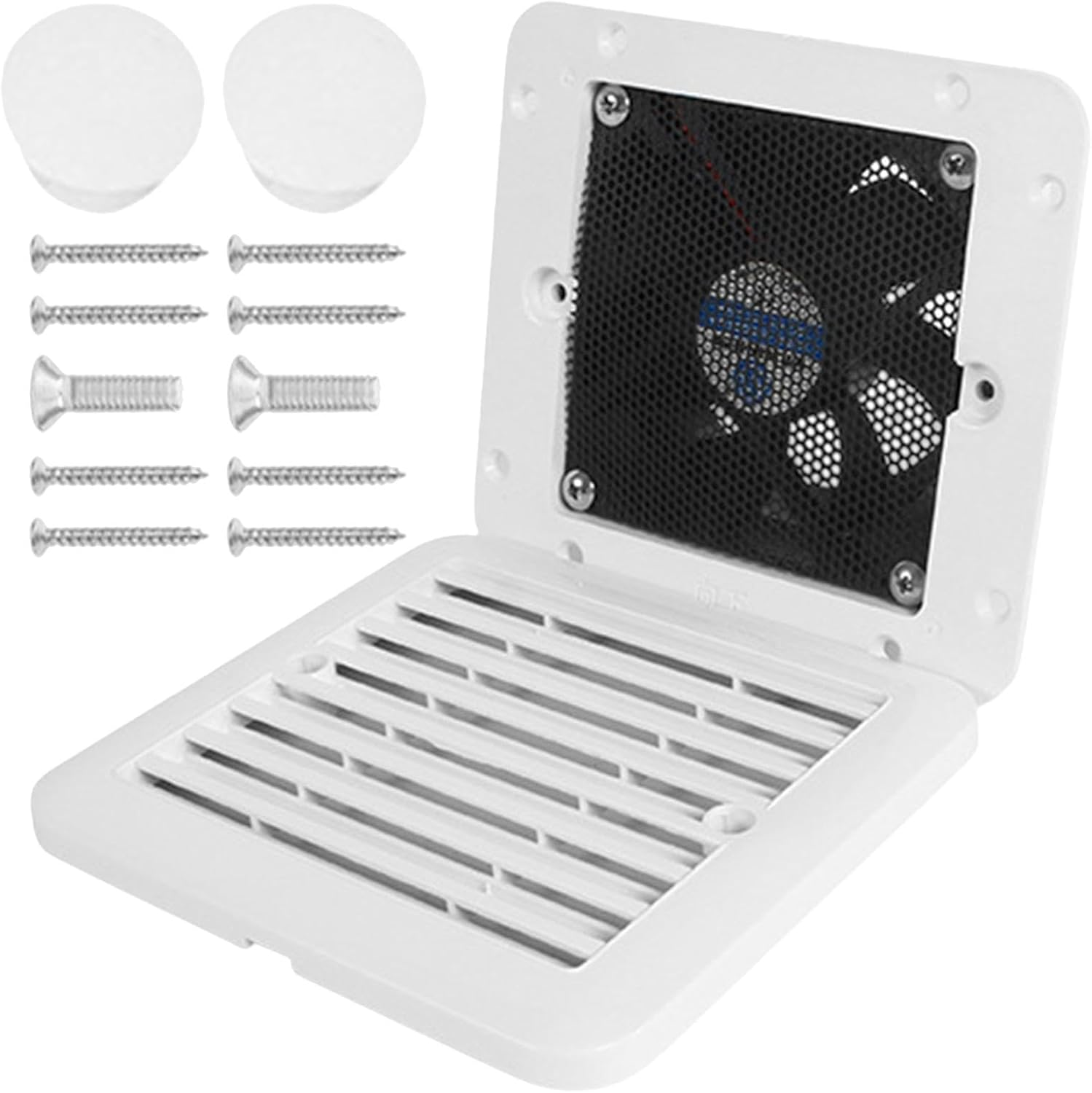 RV Air Vent Fan, 12V Side Exhaust Fan for RV, Silent Wind RV Fan, High Efficiency RV Fan, RV Side Wall Fan, Refrigerator Heat Dissipation Fan, 12V Side Exhaust Fan for RV