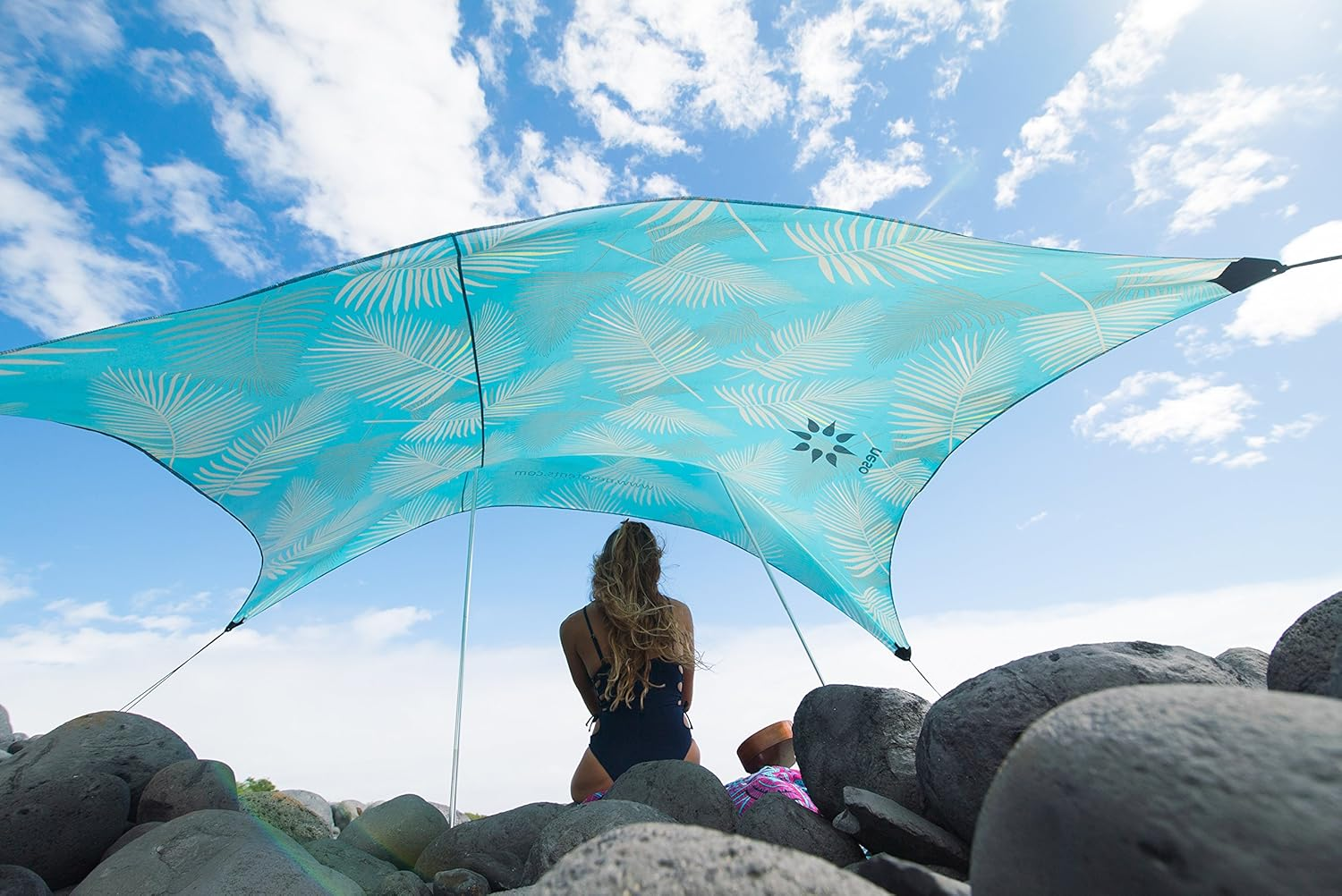 Neso Tents Beach Tent with Sand Anchor, Portable Canopy Sunshade - 2.1 X 2.1M - Patented Reinforced Corners image number 1