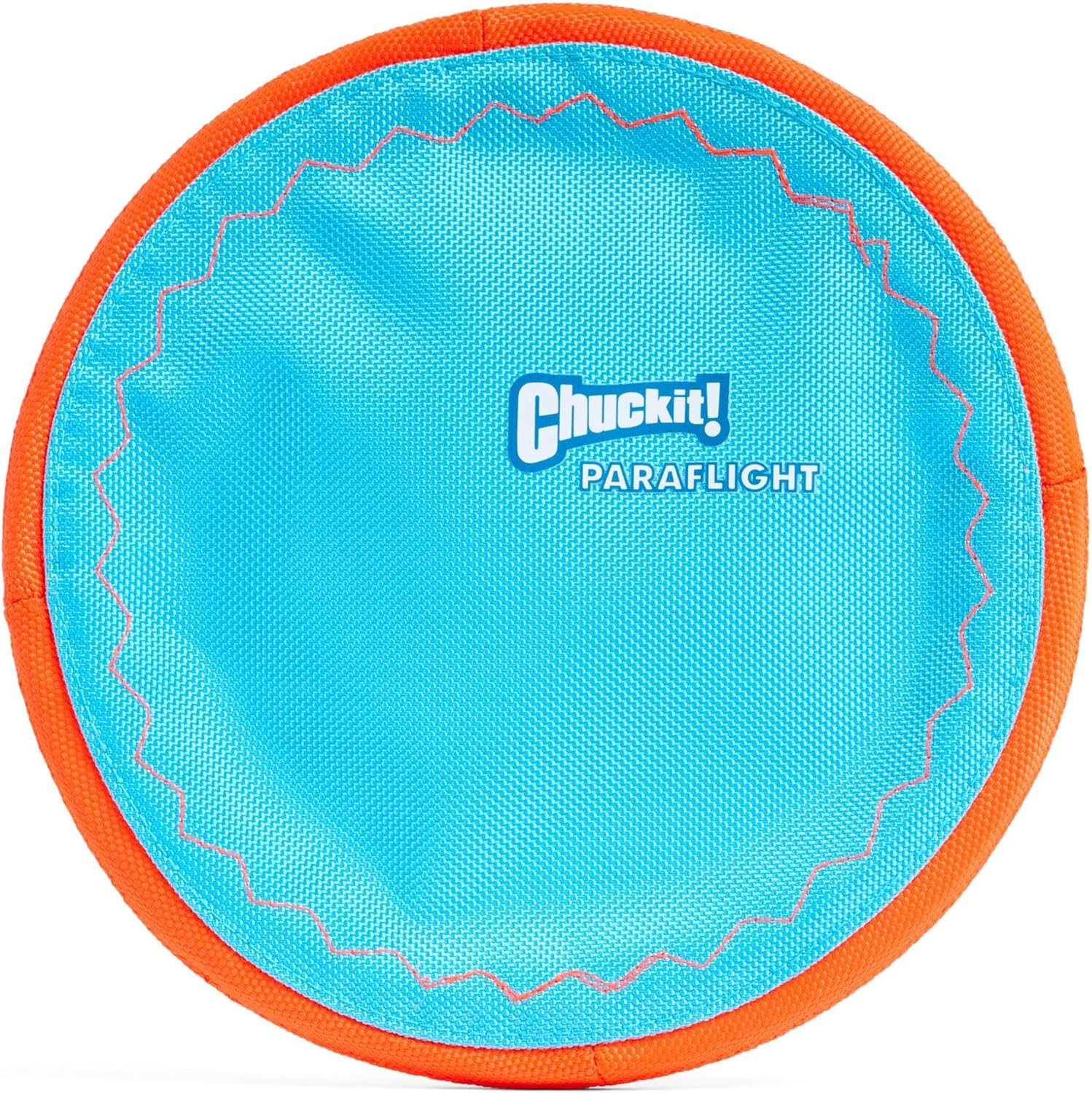 Chuckit! Paraflight Flyer Dog Frisbee for Long Distance Fetch Green/Blue, Large