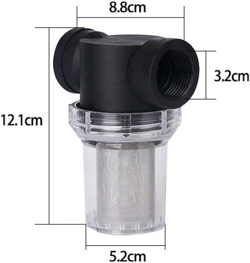 EKDJKK 1 Inch Inline Mesh Strainer, Water Pump Strainer, Garden Hose Sediment Filter, Water Pump Filter, Pipeline Sprayer, Fits for RV Water Tank Pressure Washer Outdoor Hose, 40 Mesh image number 6