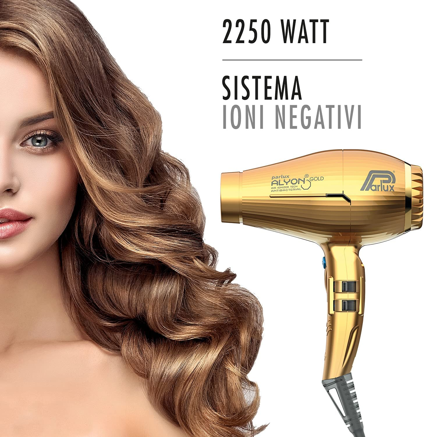 PARLUX Alyon Air Ionizer Tech Hair Dryer 2250W - Gold image number 4