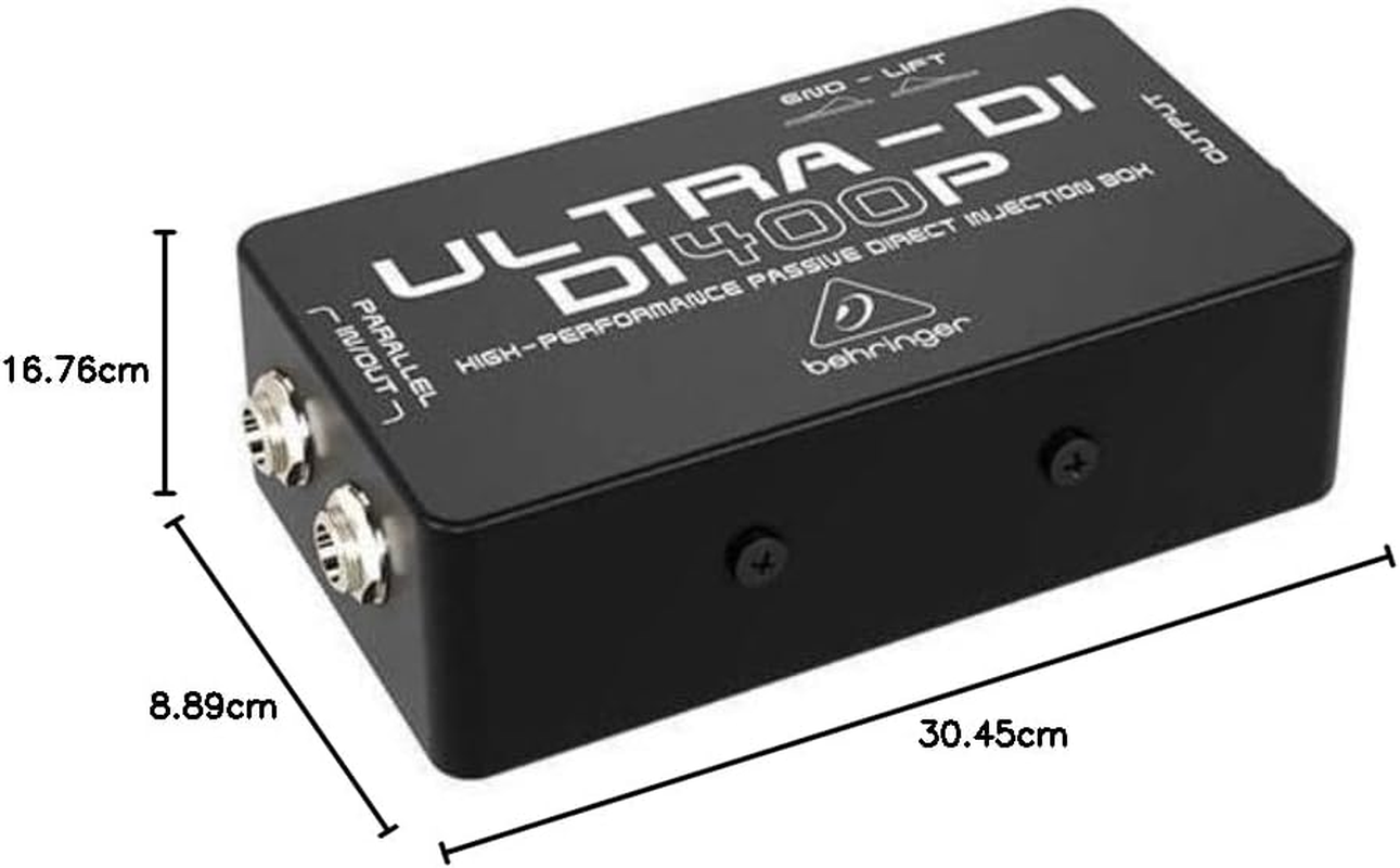 Behringer DI400P DI400P Behringer Ultra-Di DI400P High-Performance Passive Di-Box, Black image number 4