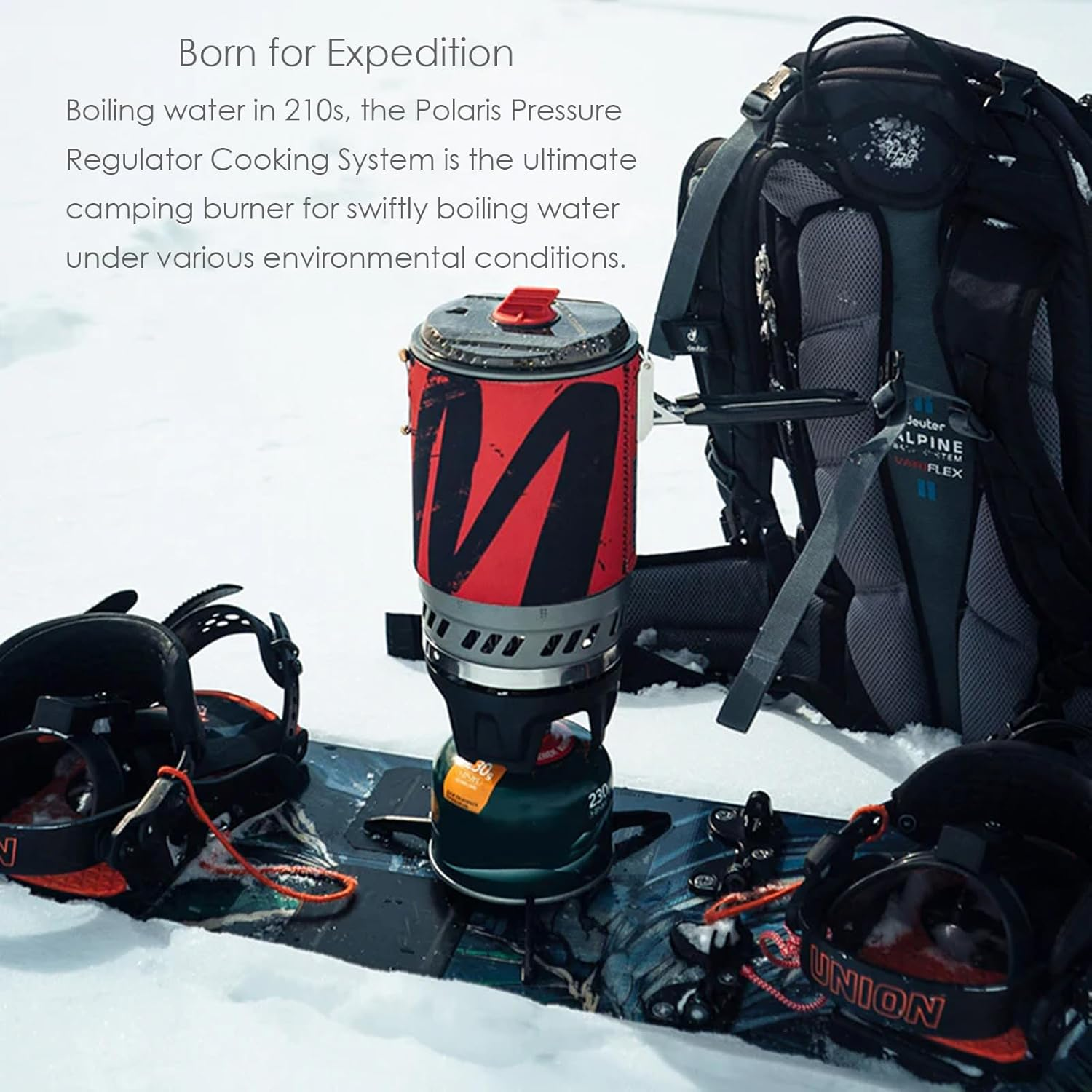 Fire Maple Star X5 Polaris Camping Pot Backpacking Pot Cooking System (Black&Red) image number 4